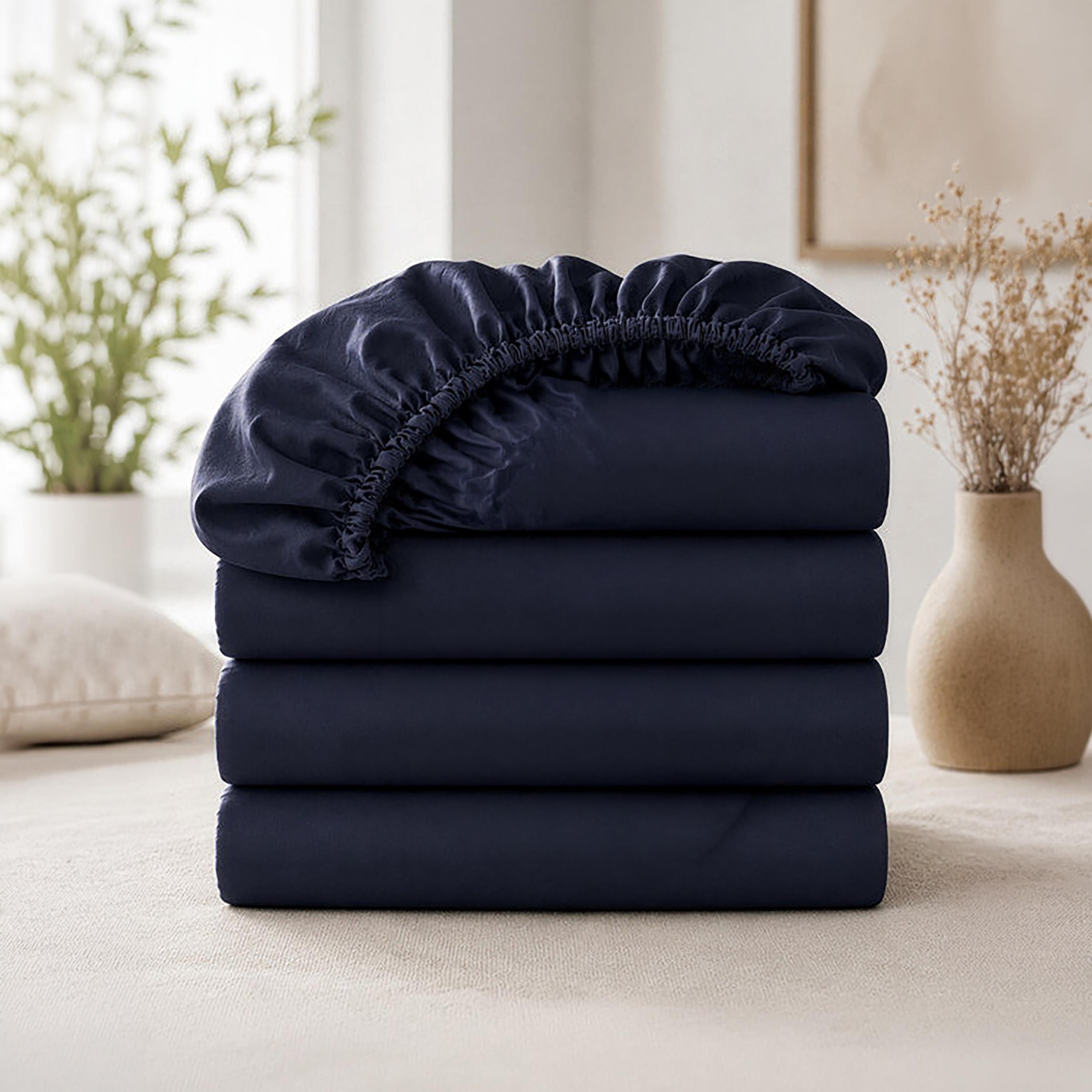 Donetella Modern Hypoallergenic King Fitted Sheet - 180X200Cm-household-bedding-sheetsandpillowcases-fittedsheets-image-1