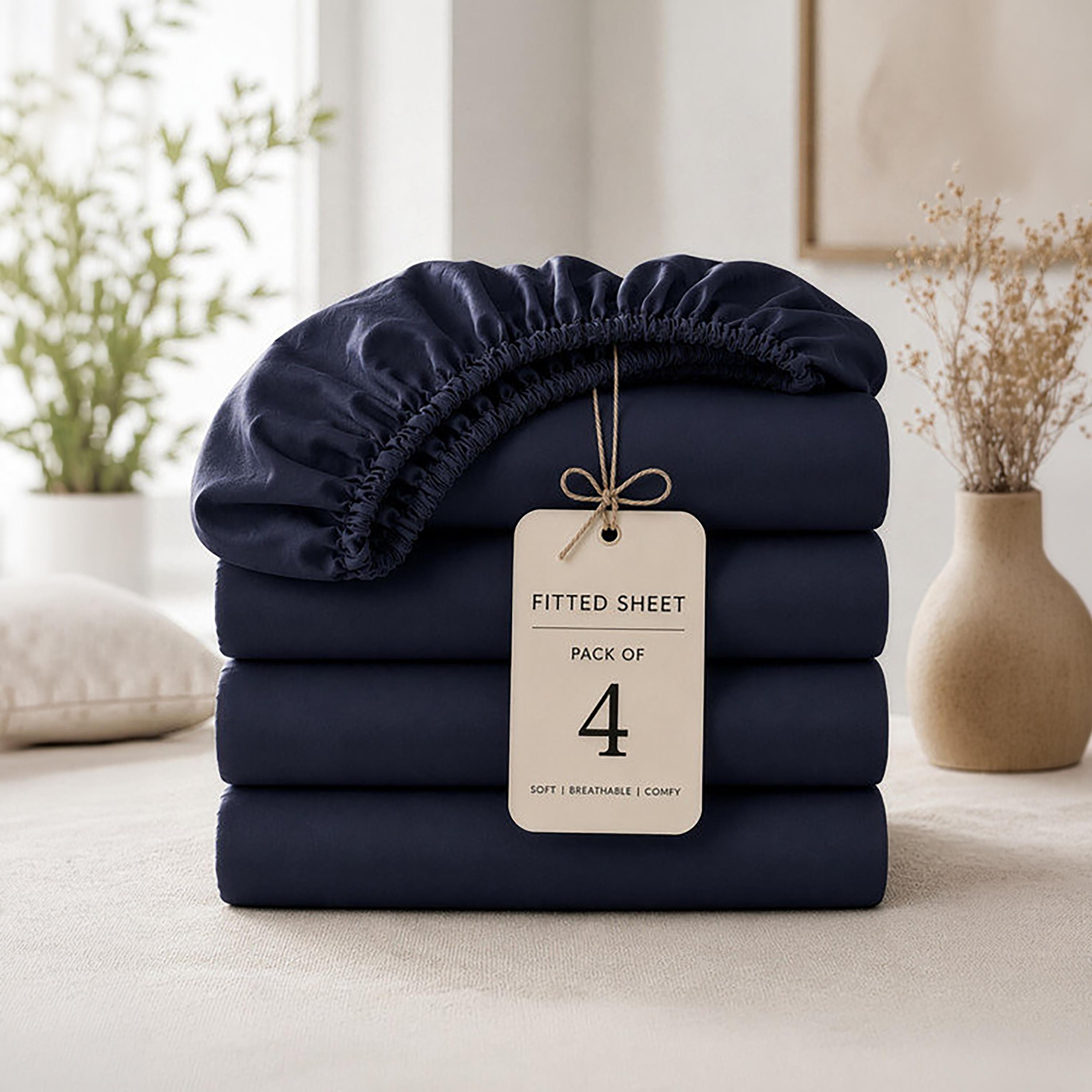 Donetella Modern Hypoallergenic King Fitted Sheet - 180X200Cm-household-bedding-sheetsandpillowcases-fittedsheets-image-8