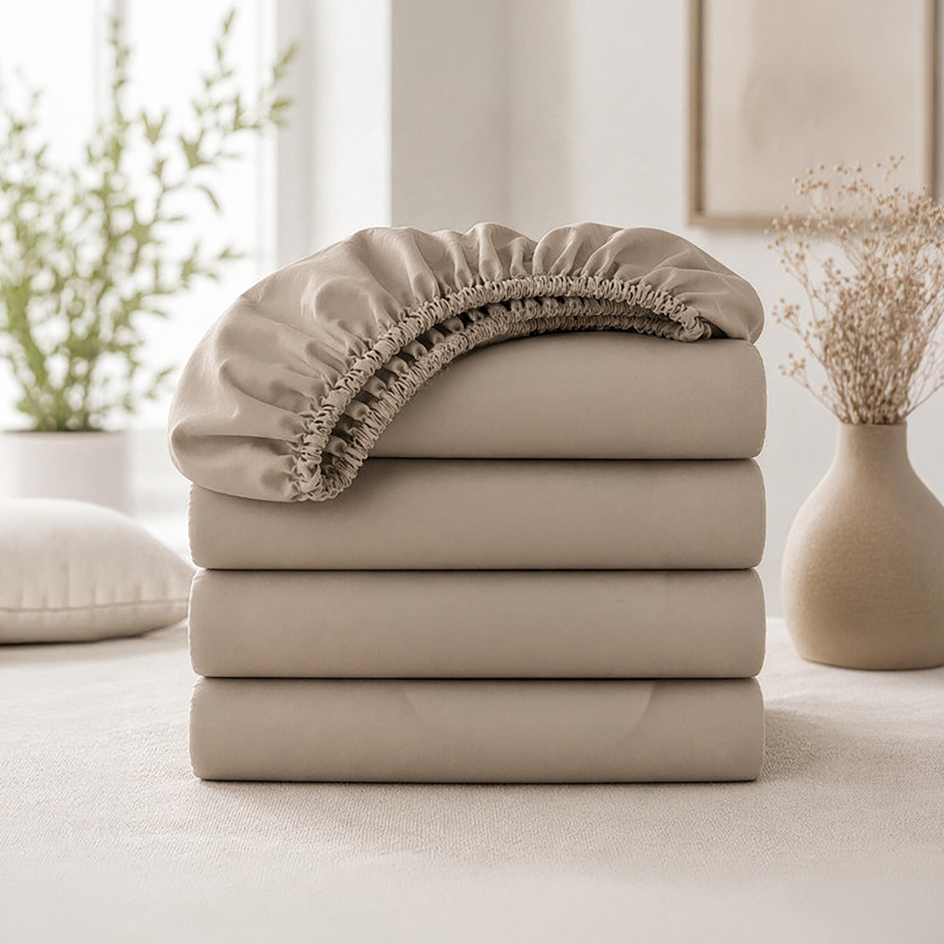 Donetella Modern Hypoallergenic King Fitted Sheet - 180X200Cm-household-bedding-sheetsandpillowcases-fittedsheets-image-1
