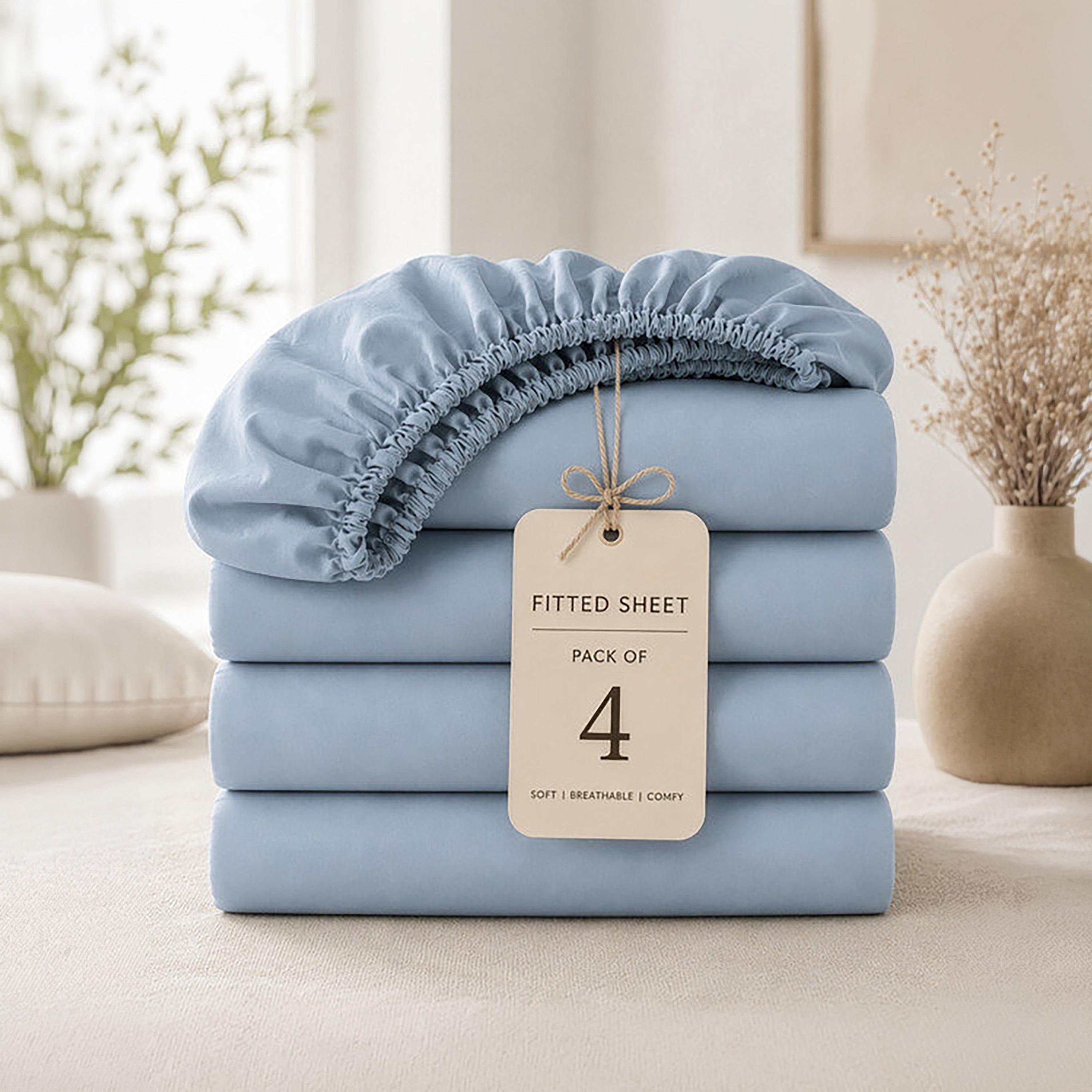 Donetella Modern Hypoallergenic King Fitted Sheet - 180X200Cm-household-bedding-sheetsandpillowcases-fittedsheets-image-8