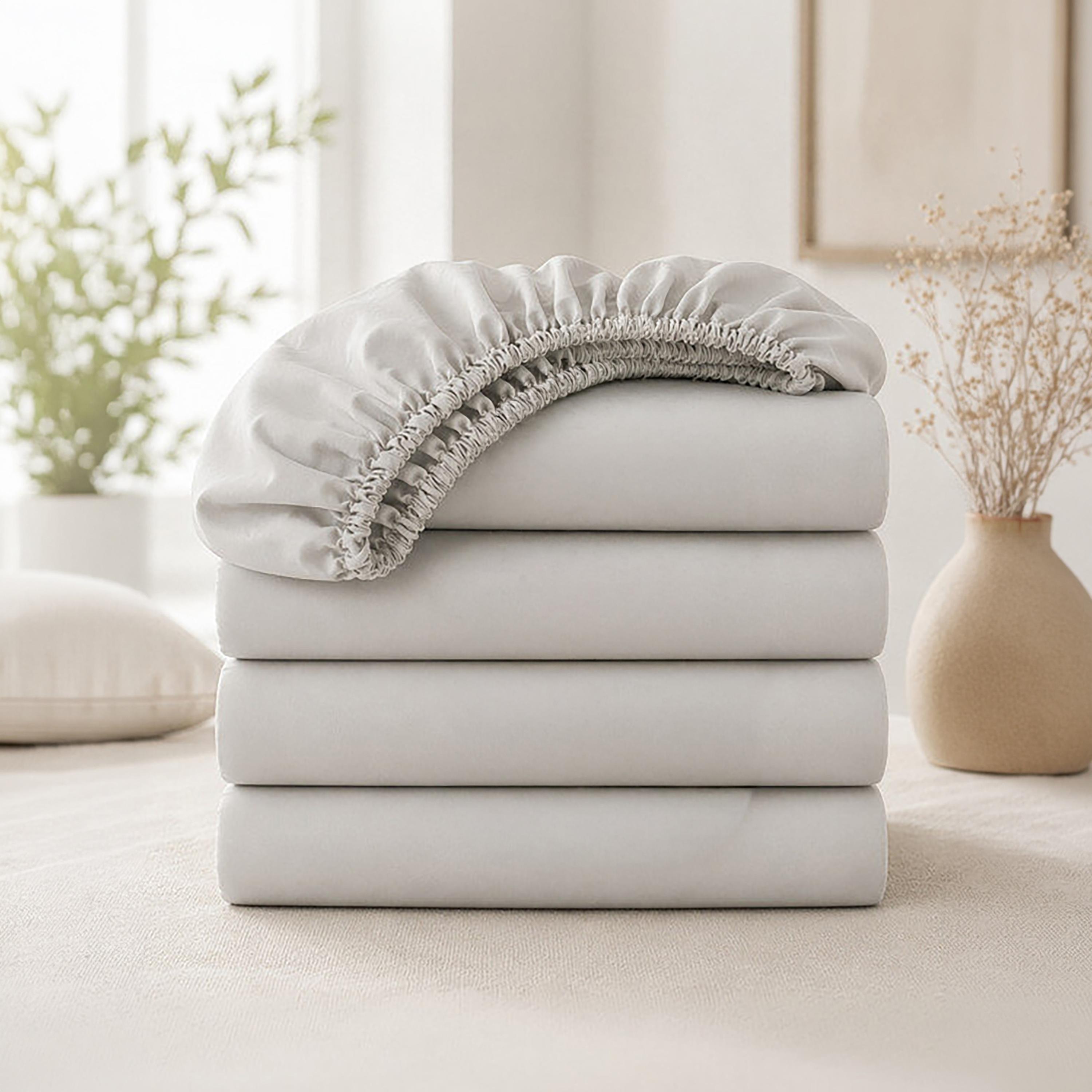 Donetella Modern Hypoallergenic King Fitted Sheet - 180X200Cm-household-bedding-sheetsandpillowcases-fittedsheets-image-1