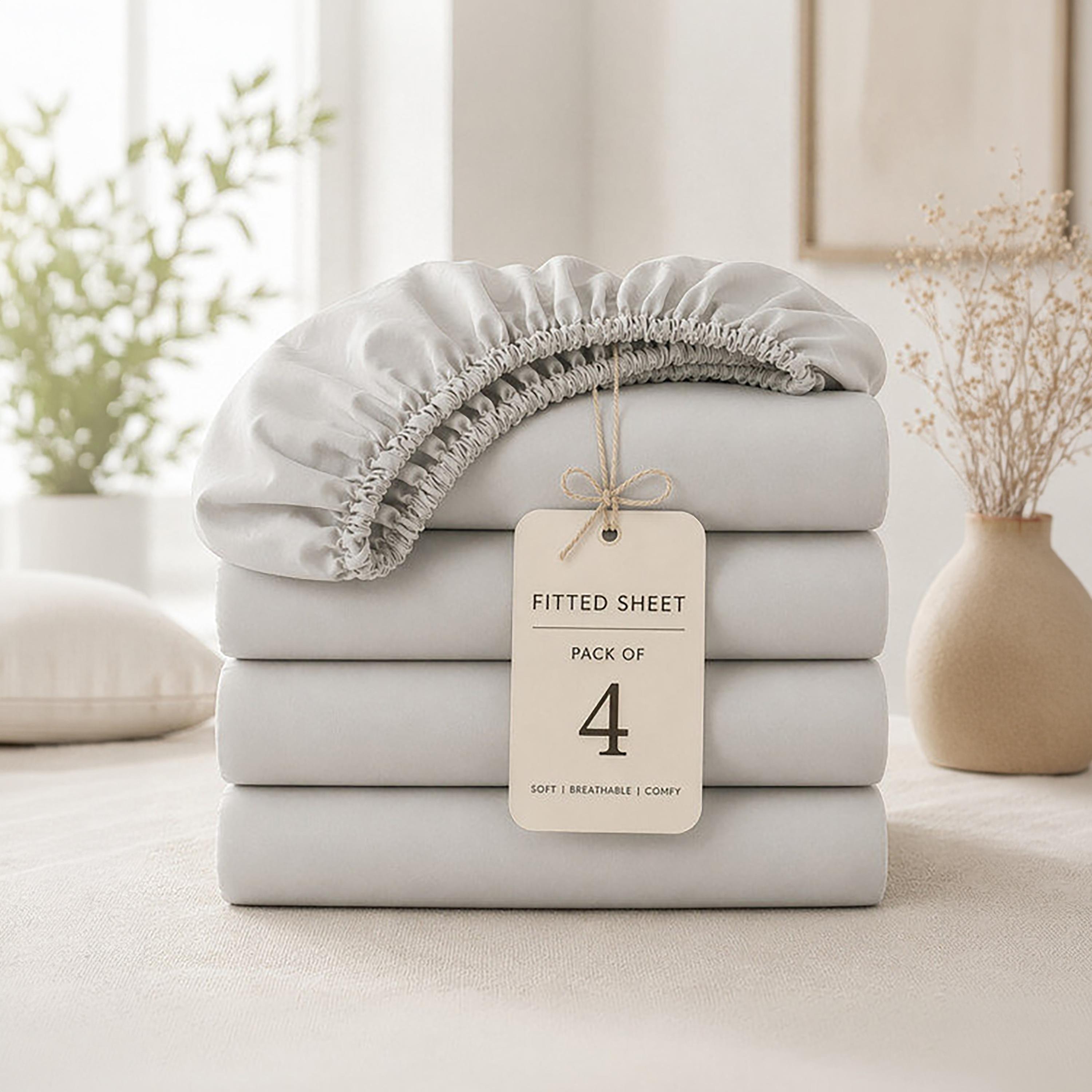 Donetella Modern Hypoallergenic King Fitted Sheet - 180X200Cm-household-bedding-sheetsandpillowcases-fittedsheets-image-8