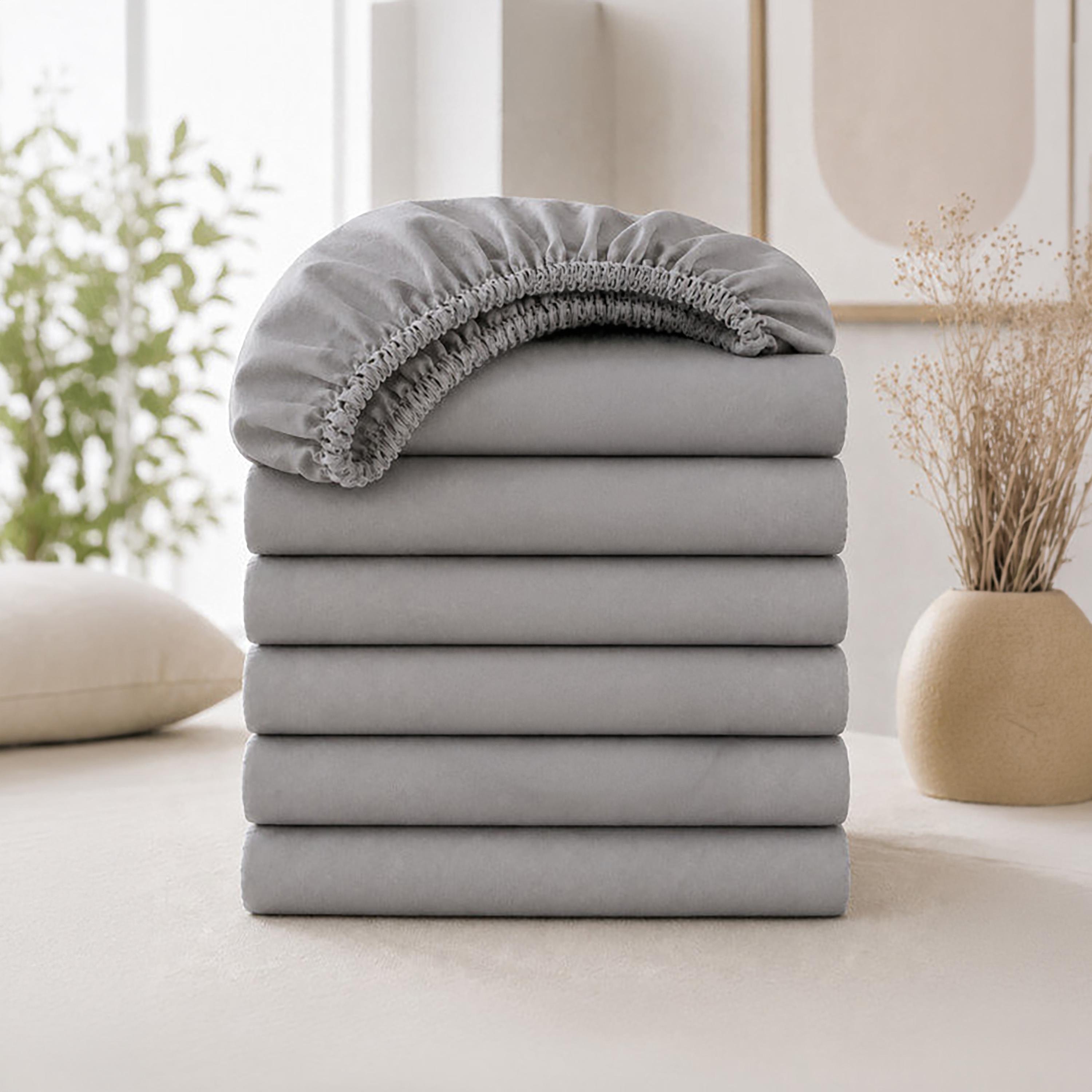 Donetella Modern Hypoallergenic King Fitted Sheet - 180X200Cm-household-bedding-sheetsandpillowcases-fittedsheets-image-1