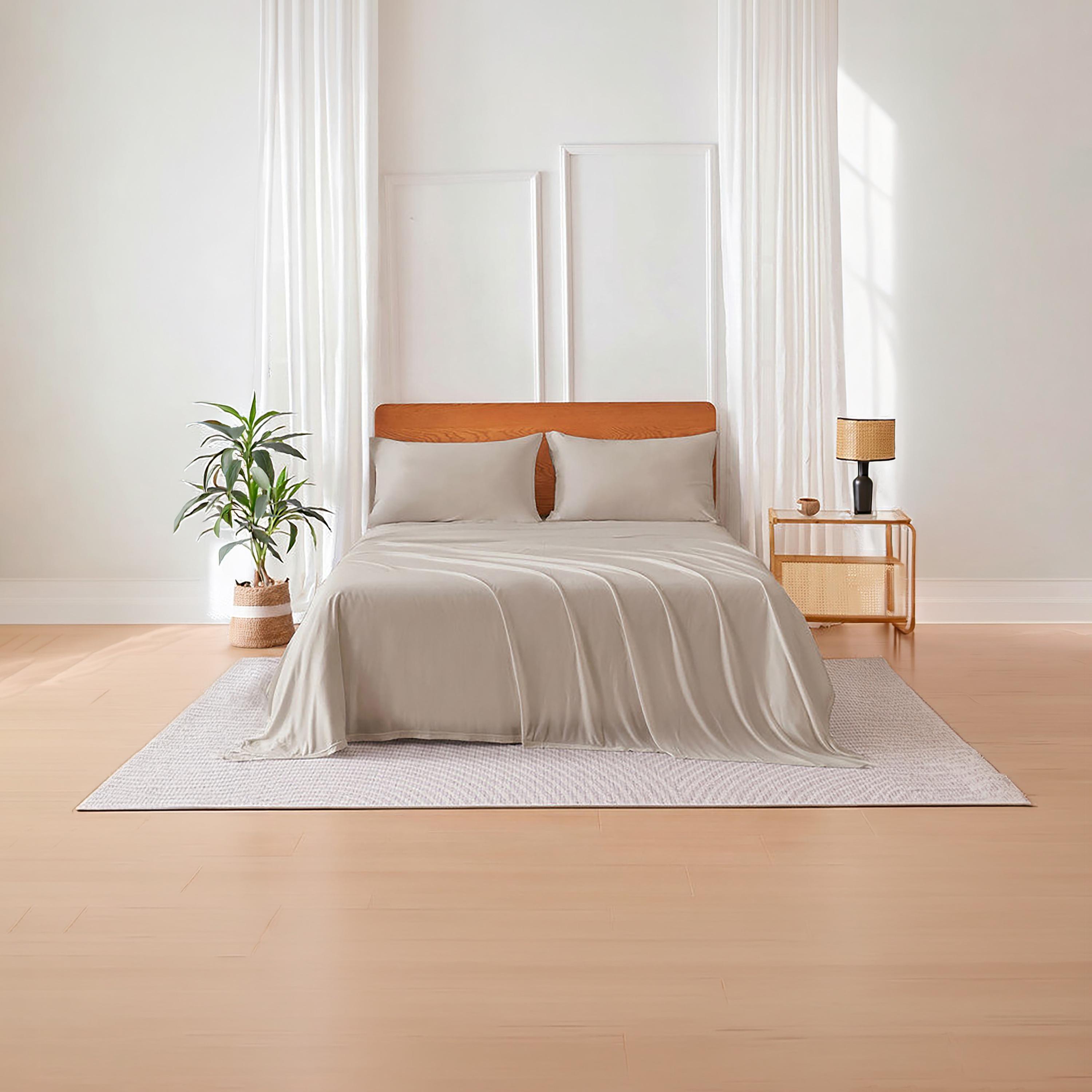 Donetella Modern Hypoallergenic Super King Fitted Sheet - 200X200Cm-household-bedding-sheetsandpillowcases-fittedsheets-image-1