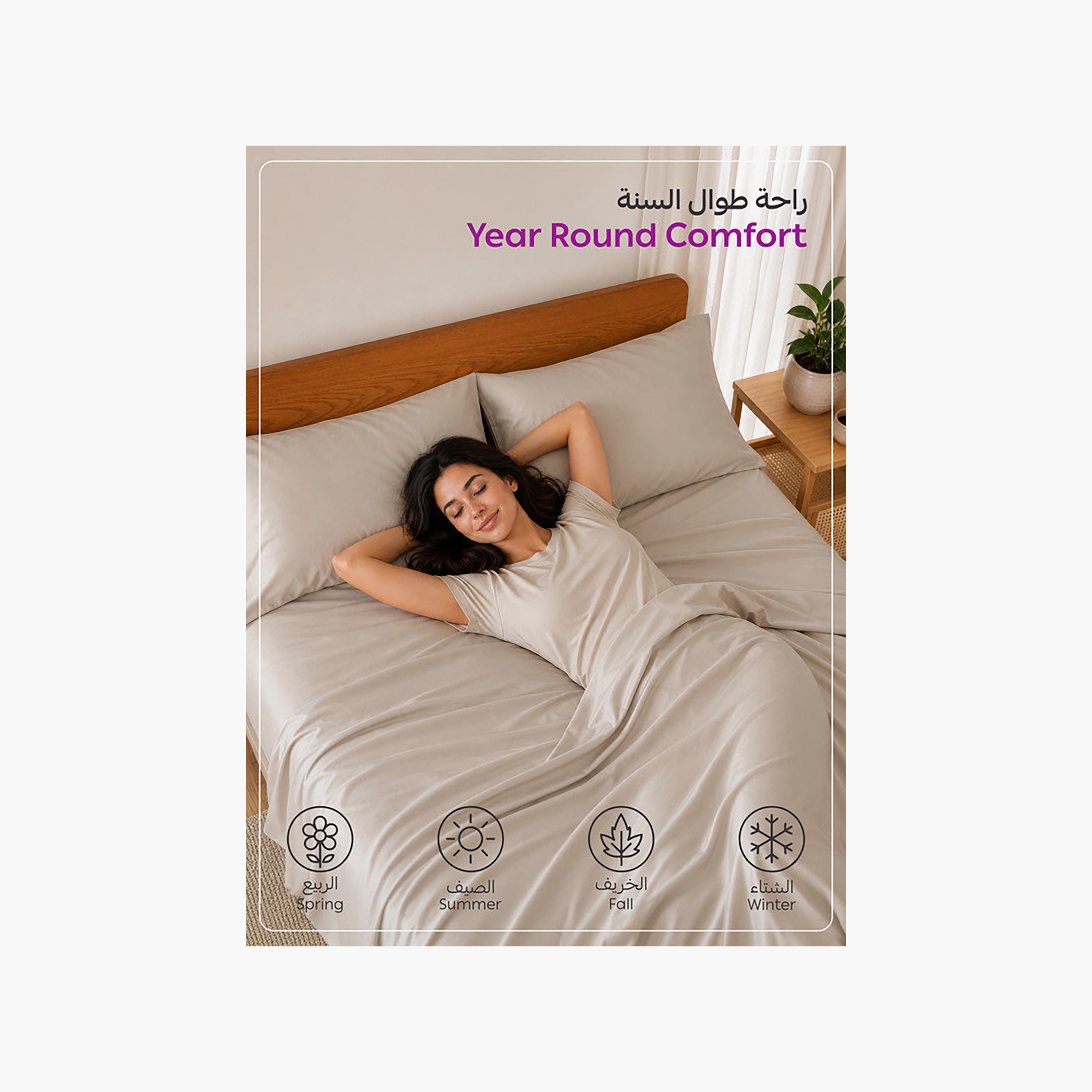 Donetella Modern Hypoallergenic Super King Fitted Sheet - 200X200Cm-household-bedding-sheetsandpillowcases-fittedsheets-image-6