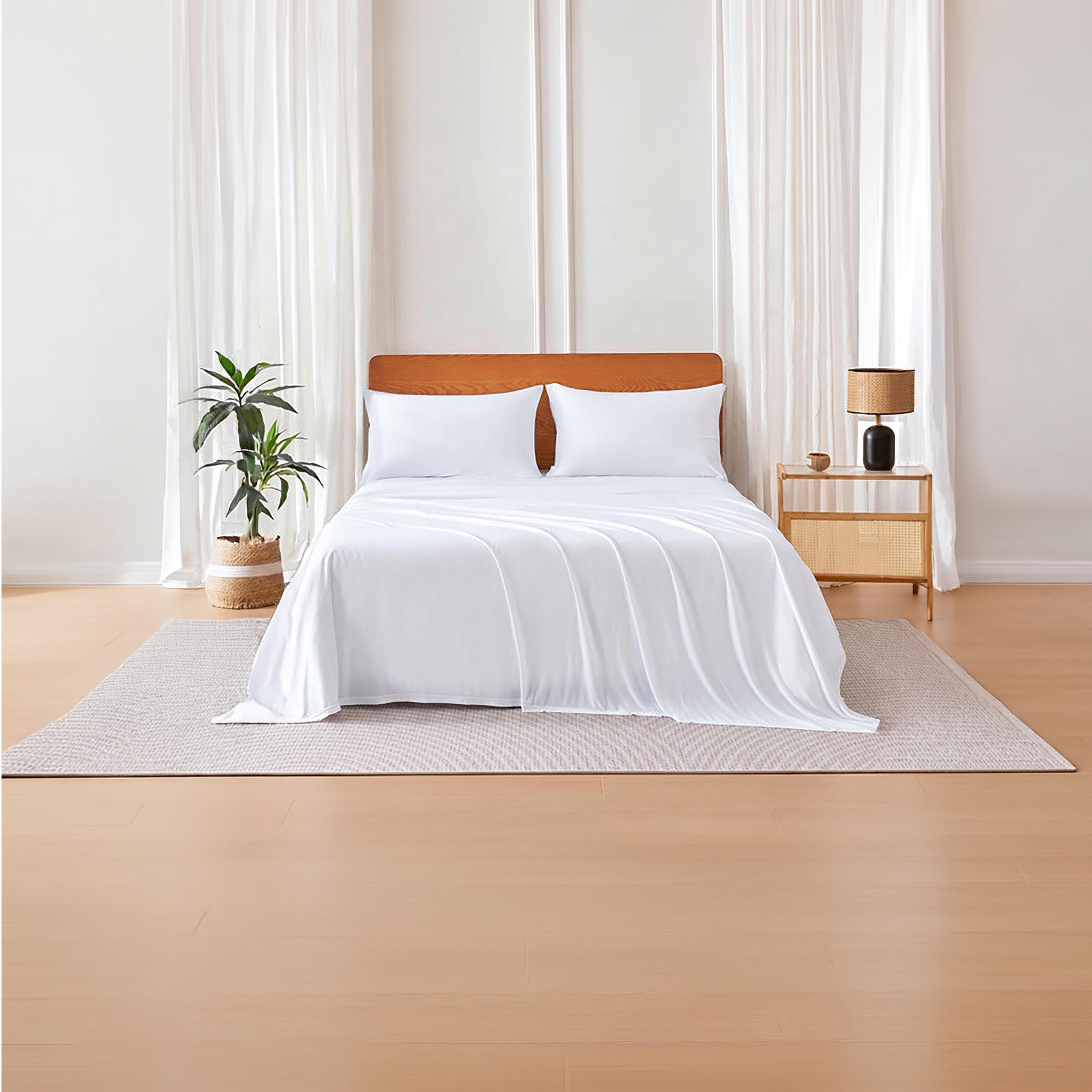 Donetella Modern Hypoallergenic Super King Fitted Sheet - 200X200Cm-household-bedding-sheetsandpillowcases-fittedsheets-image-1