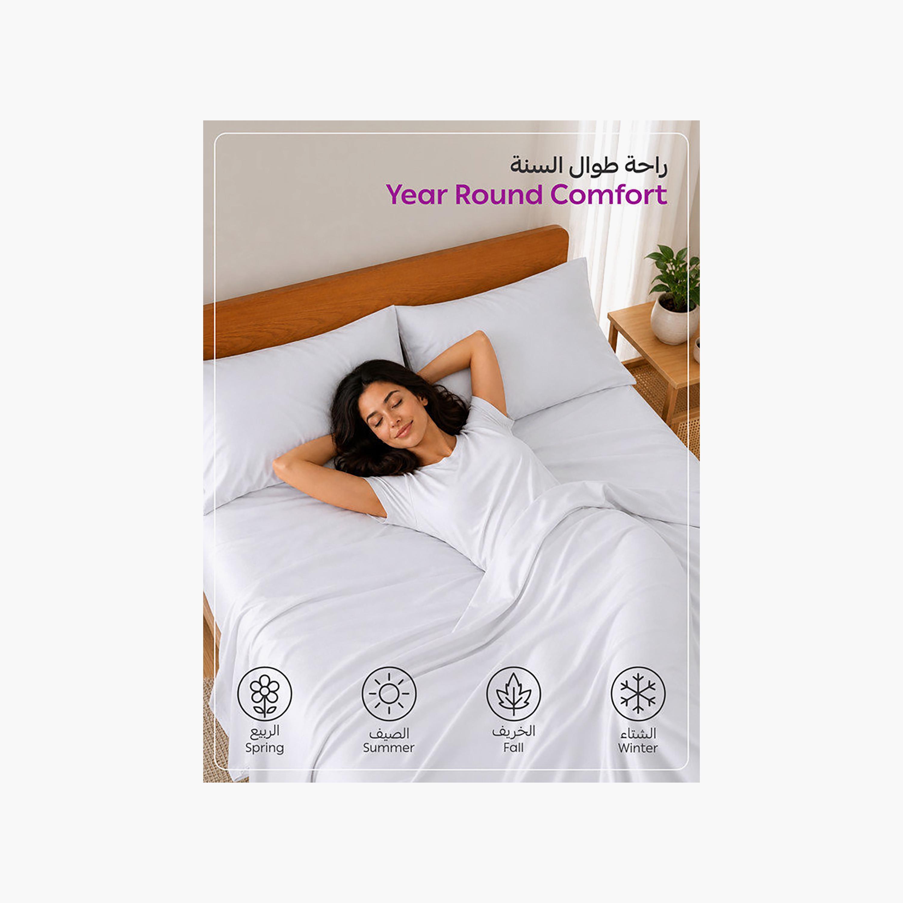 Donetella Modern Hypoallergenic Super King Fitted Sheet - 200X200Cm-household-bedding-sheetsandpillowcases-fittedsheets-image-6