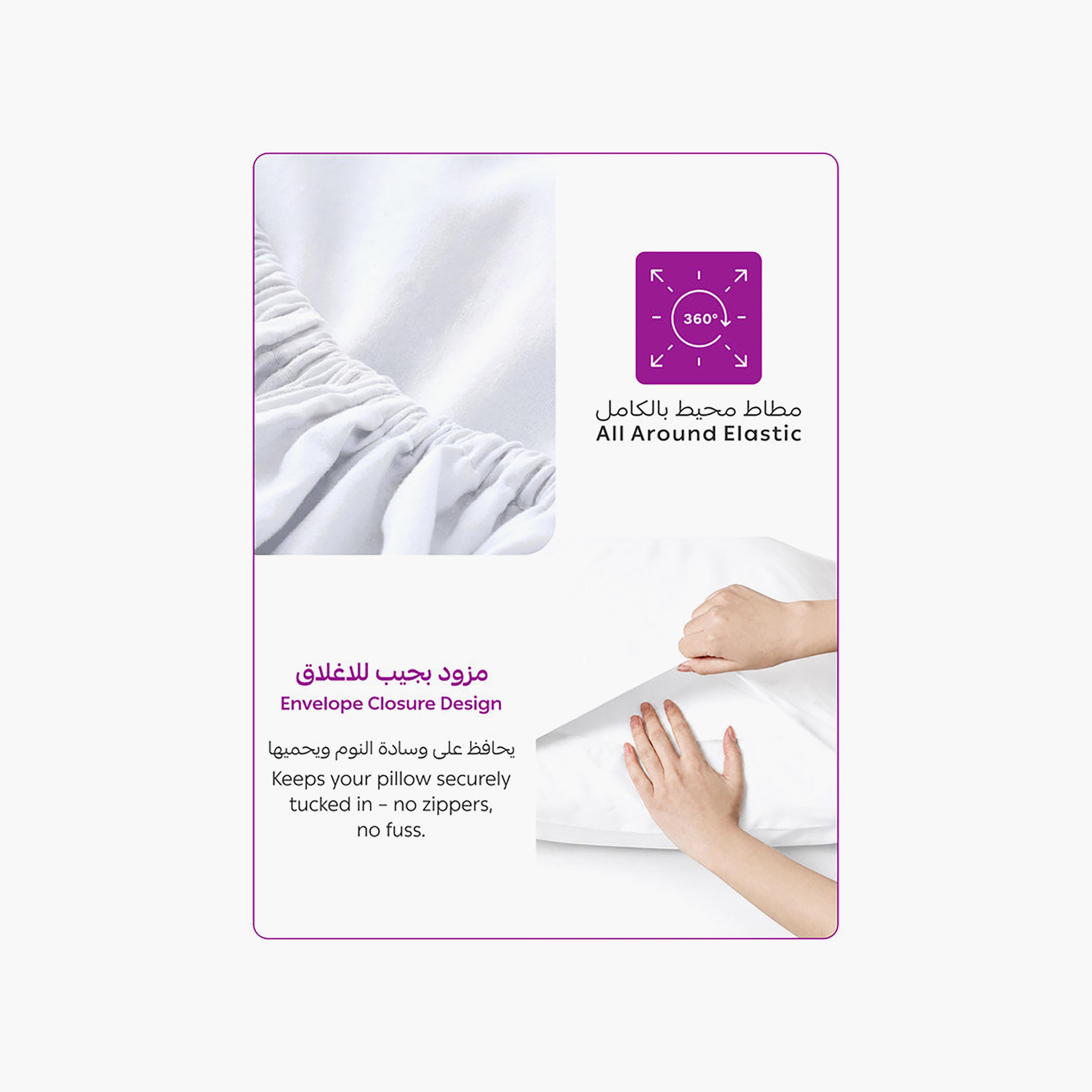 Donetella Modern Hypoallergenic Super King Fitted Sheet - 200X200Cm-household-bedding-sheetsandpillowcases-fittedsheets-image-7