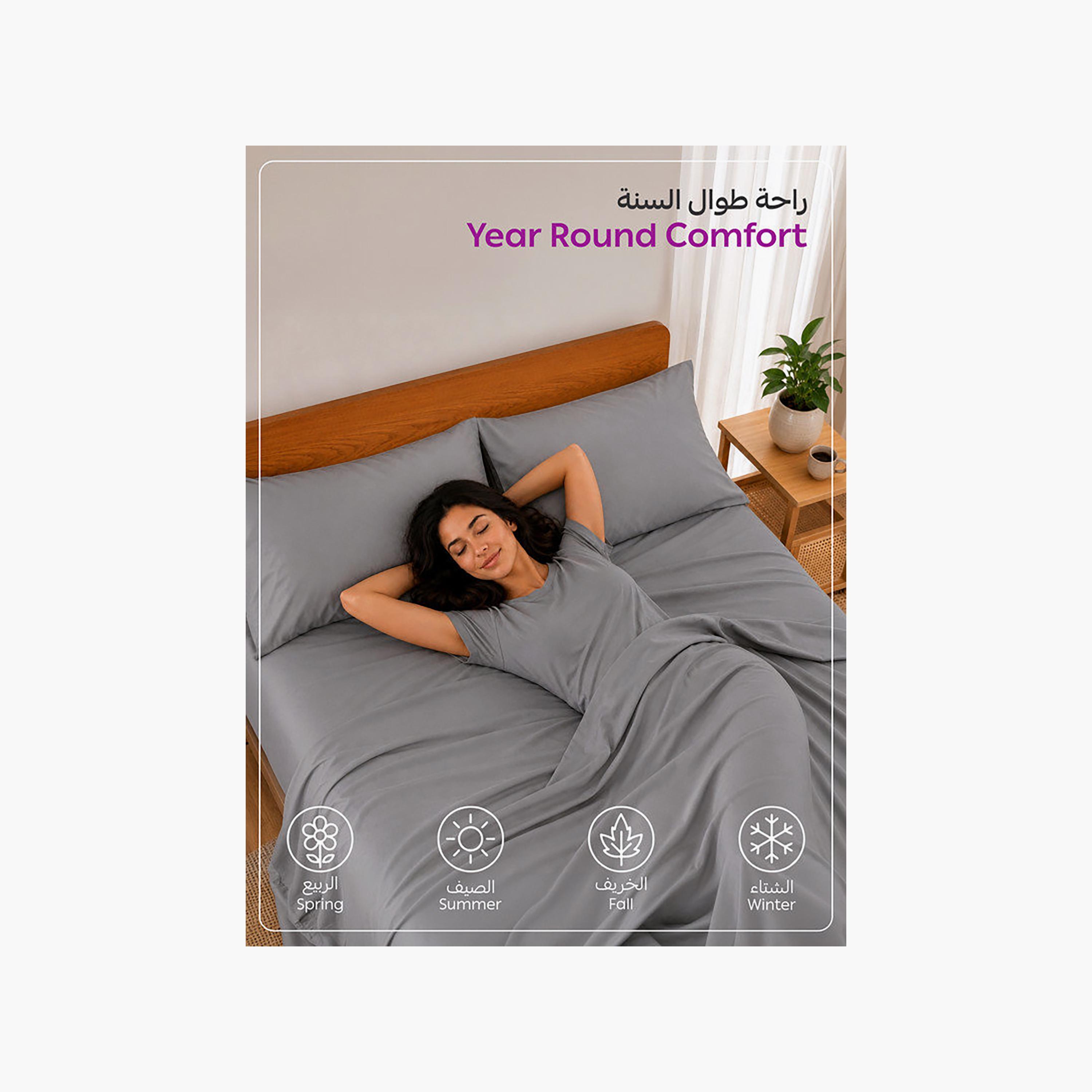 Donetella Modern Hypoallergenic Super King Fitted Sheet - 200X200Cm-household-bedding-sheetsandpillowcases-fittedsheets-image-6