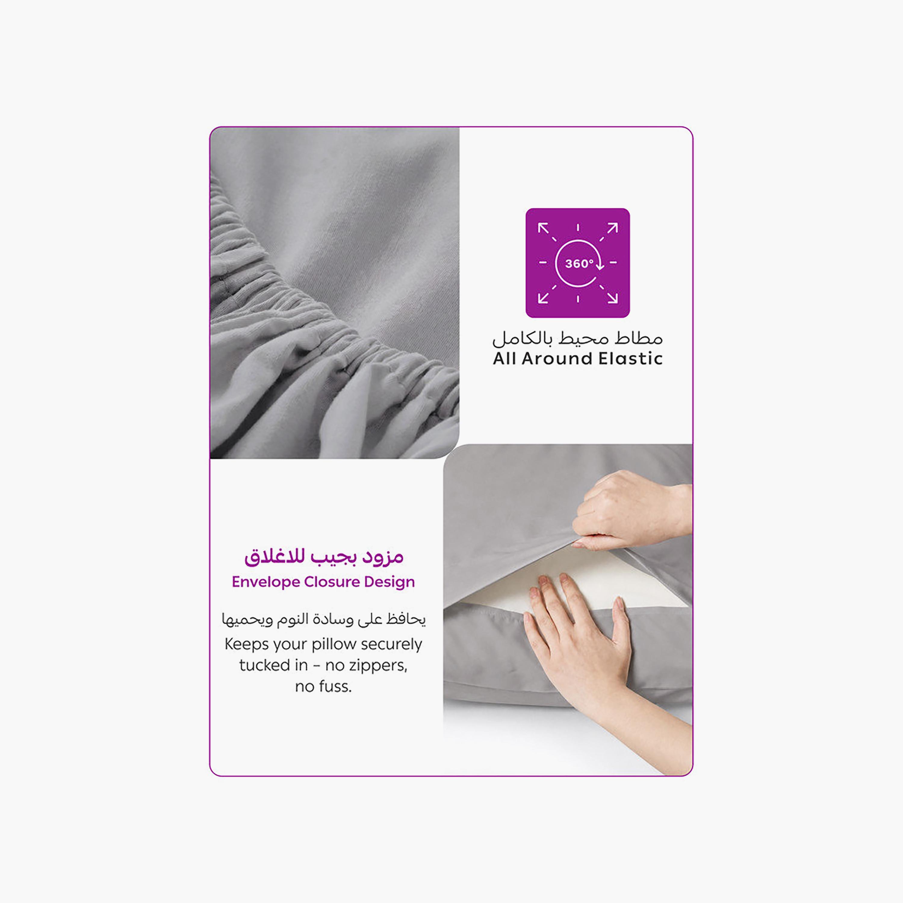 Donetella Modern Hypoallergenic Super King Fitted Sheet - 200X200Cm-household-bedding-sheetsandpillowcases-fittedsheets-image-7