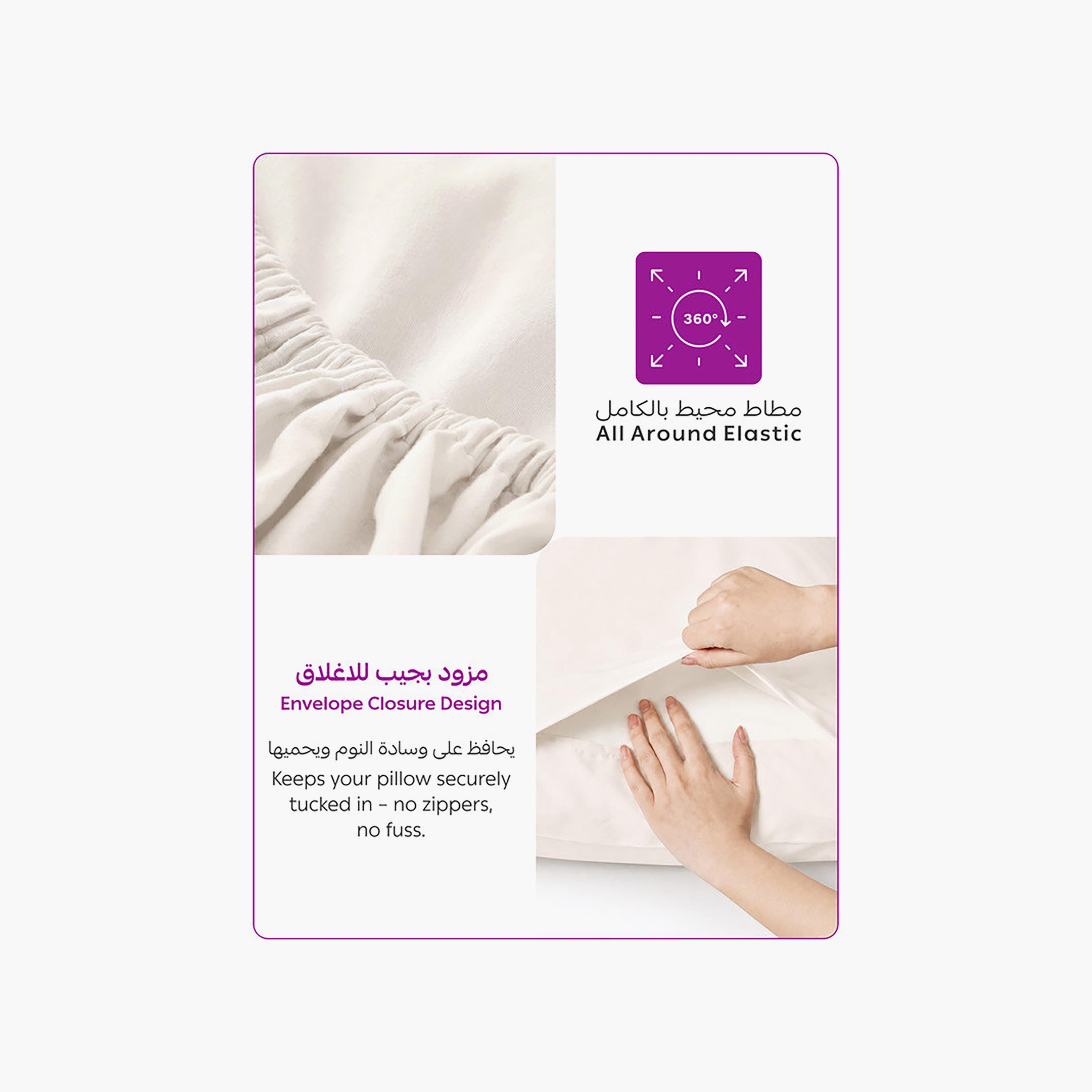 Donetella Modern Hypoallergenic Super King Fitted Sheet - 200X200Cm-household-bedding-sheetsandpillowcases-fittedsheets-image-7