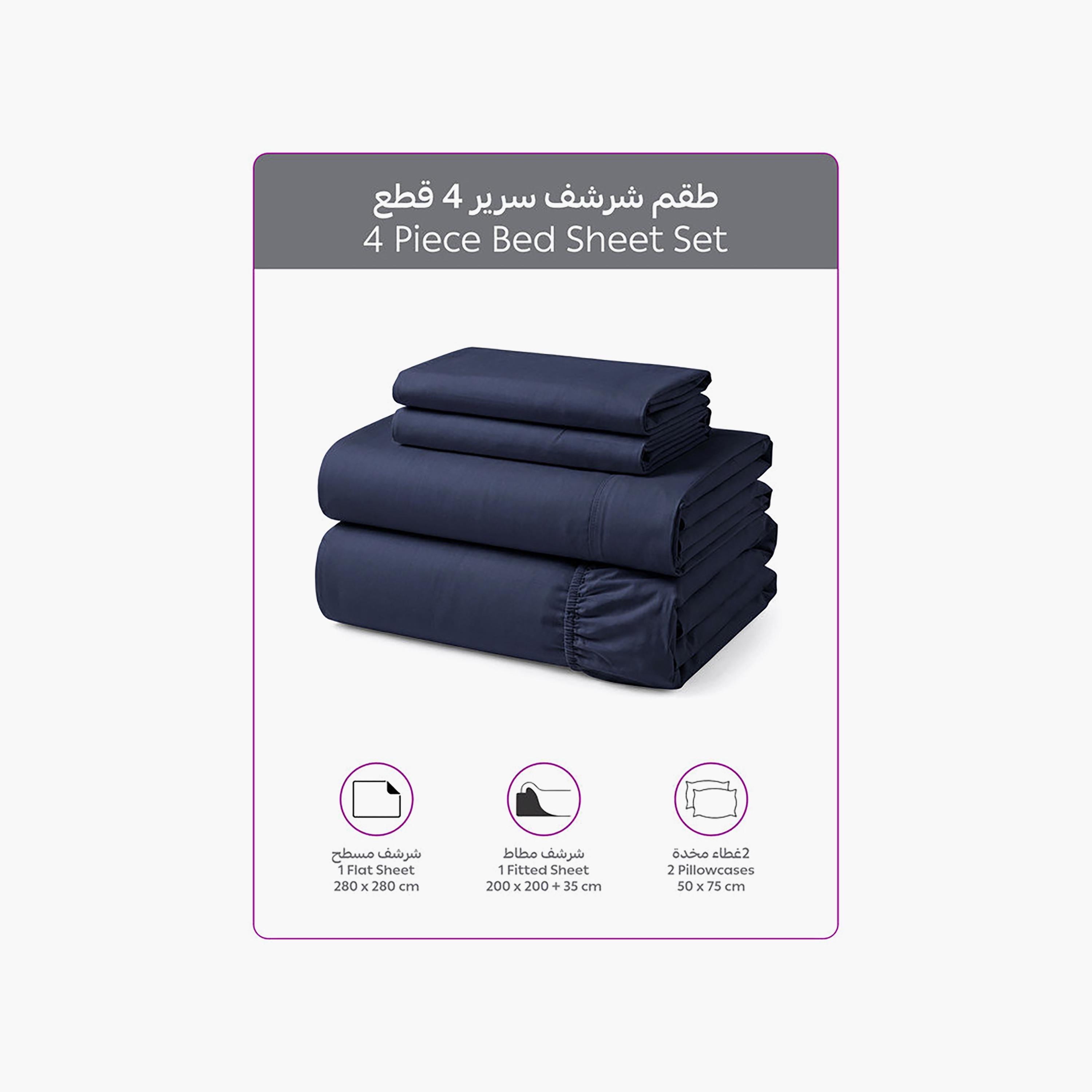 Donetella Modern Hypoallergenic Super King Fitted Sheet - 200X200Cm-household-bedding-sheetsandpillowcases-fittedsheets-image-3