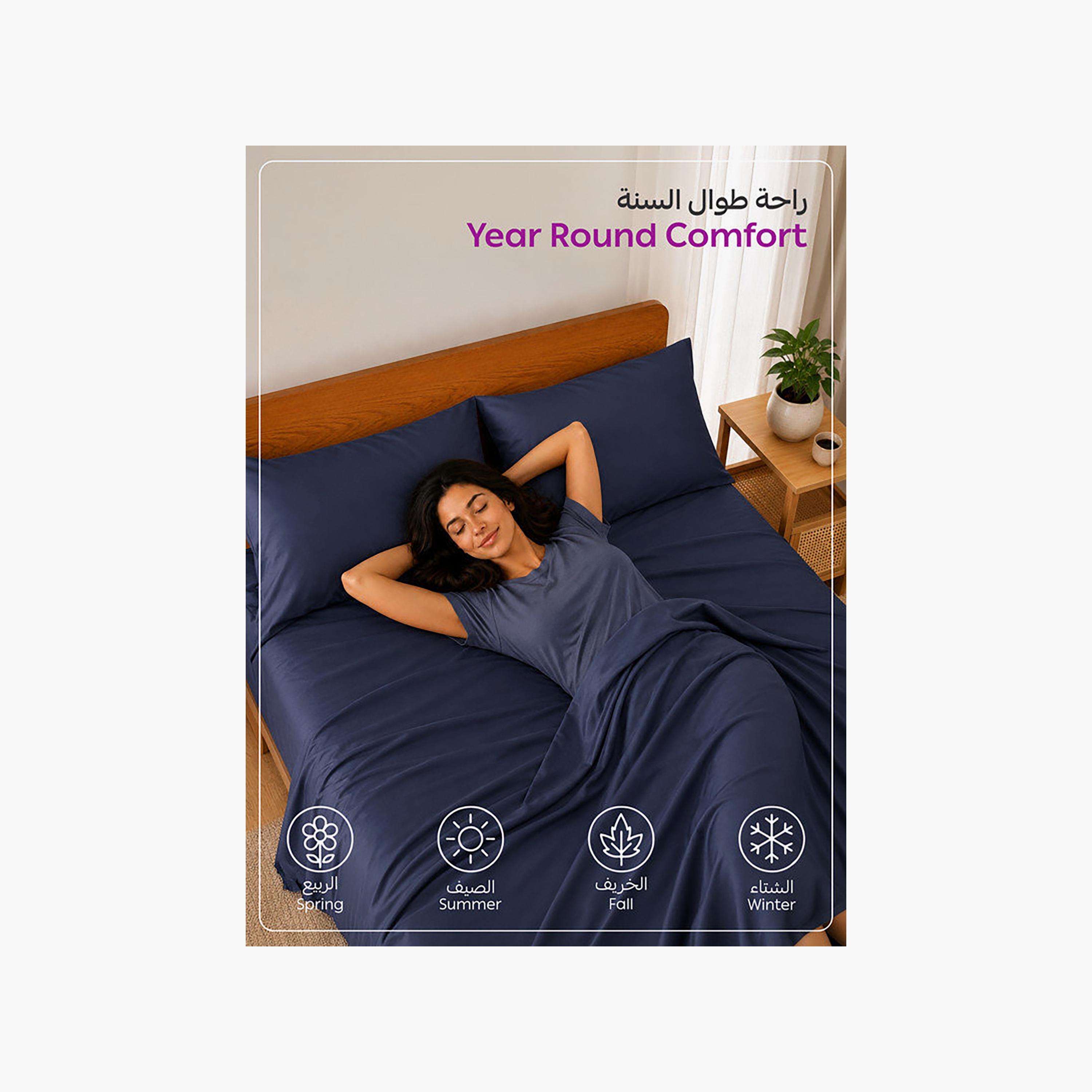 Donetella Modern Hypoallergenic Super King Fitted Sheet - 200X200Cm-household-bedding-sheetsandpillowcases-fittedsheets-image-6