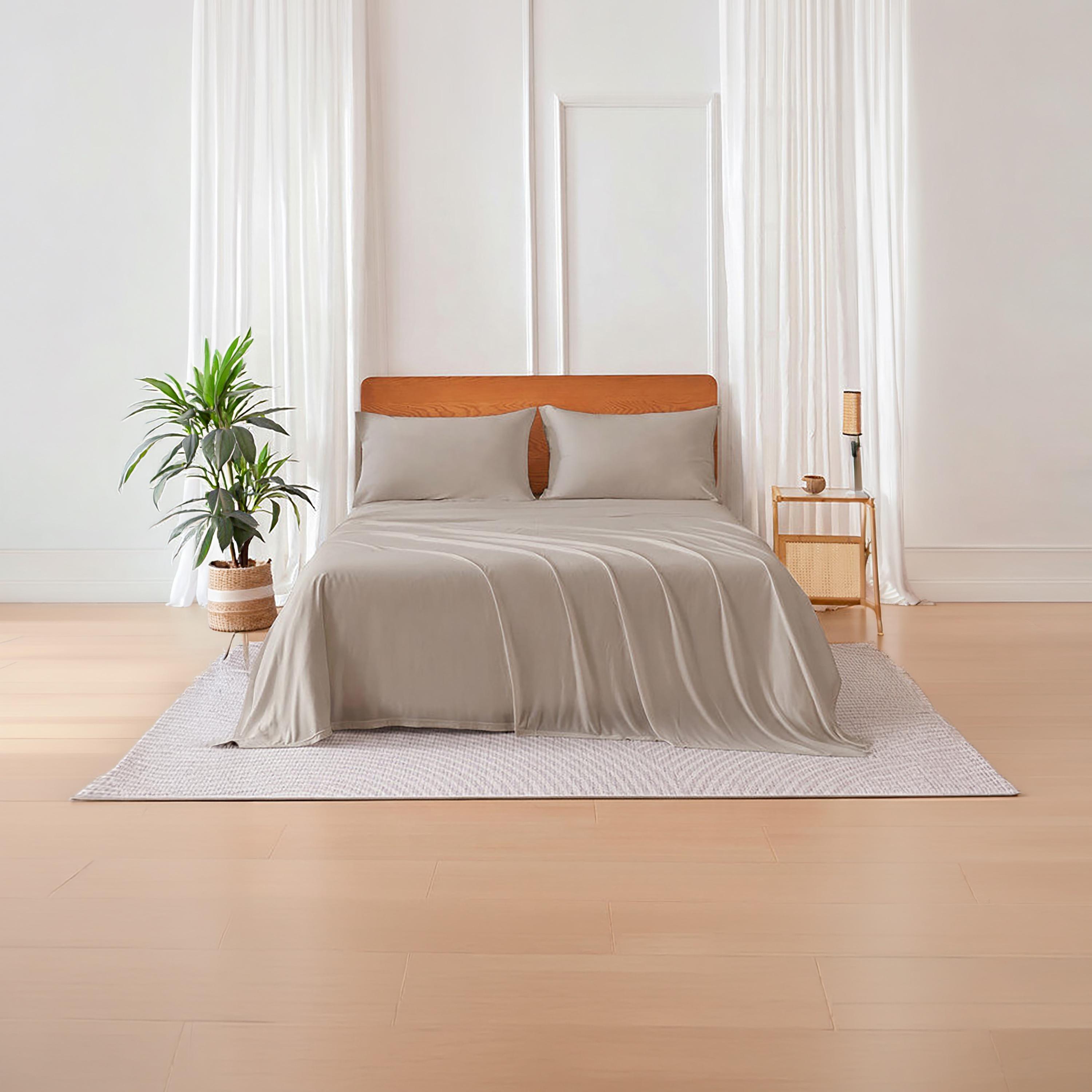 Donetella Modern Hypoallergenic Super King Fitted Sheet - 200X200Cm-household-bedding-sheetsandpillowcases-fittedsheets-image-1
