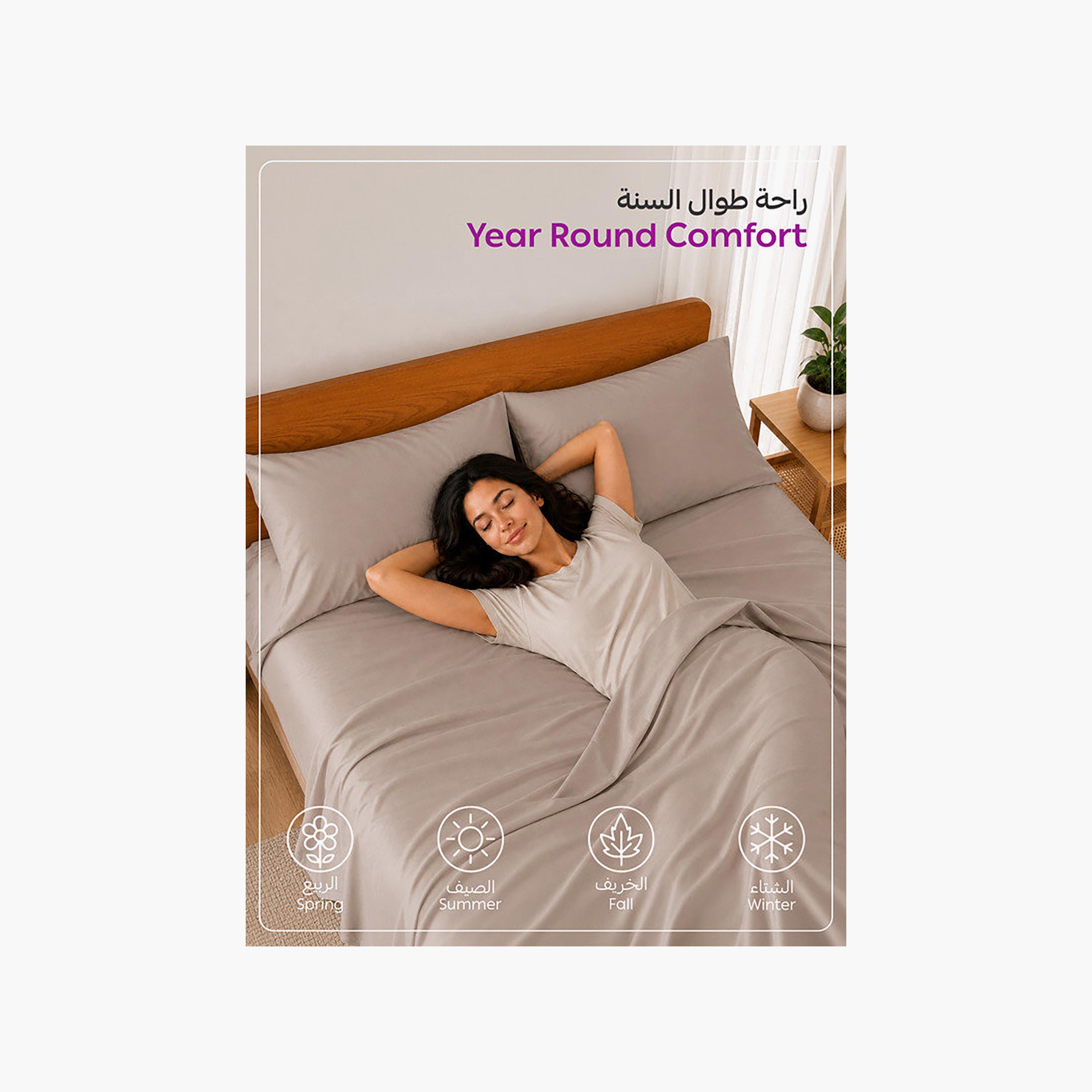 Donetella Modern Hypoallergenic Super King Fitted Sheet - 200X200Cm-household-bedding-sheetsandpillowcases-fittedsheets-image-6