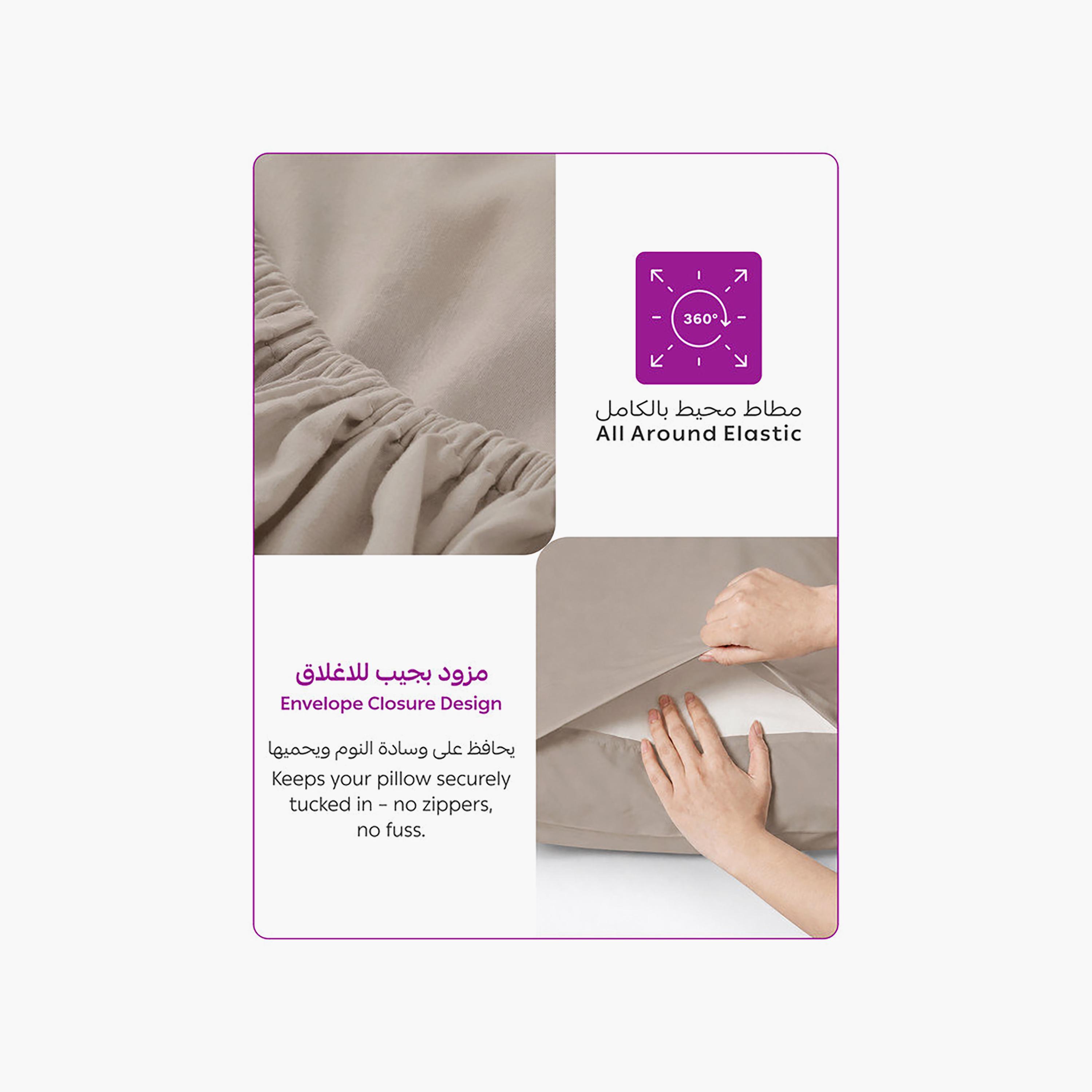 Donetella Modern Hypoallergenic Super King Fitted Sheet - 200X200Cm-household-bedding-sheetsandpillowcases-fittedsheets-image-7