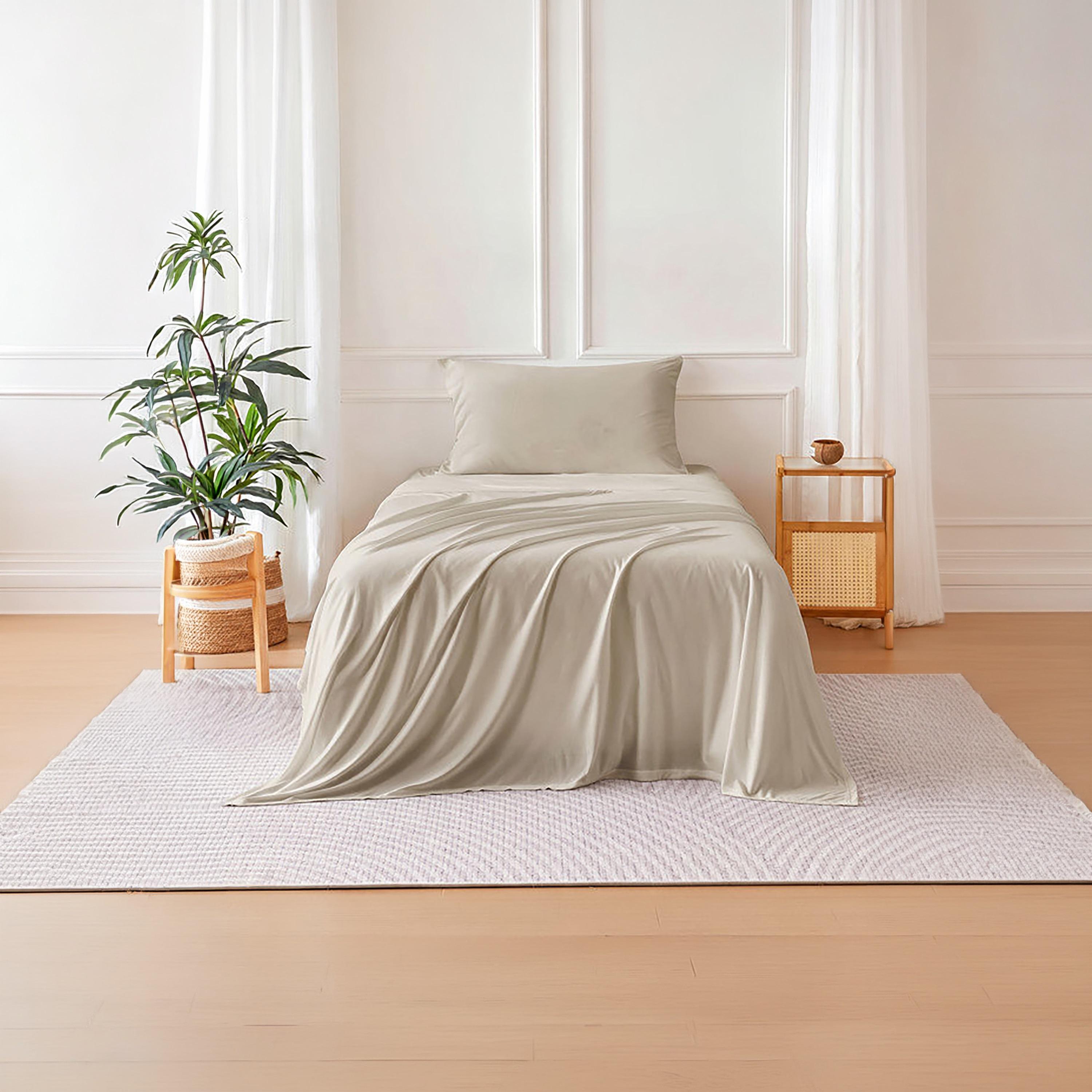 Donetella Modern Hypoallergenic Twin Fitted Sheet - 120X200Cm-household-bedding-sheetsandpillowcases-fittedsheets-image-1