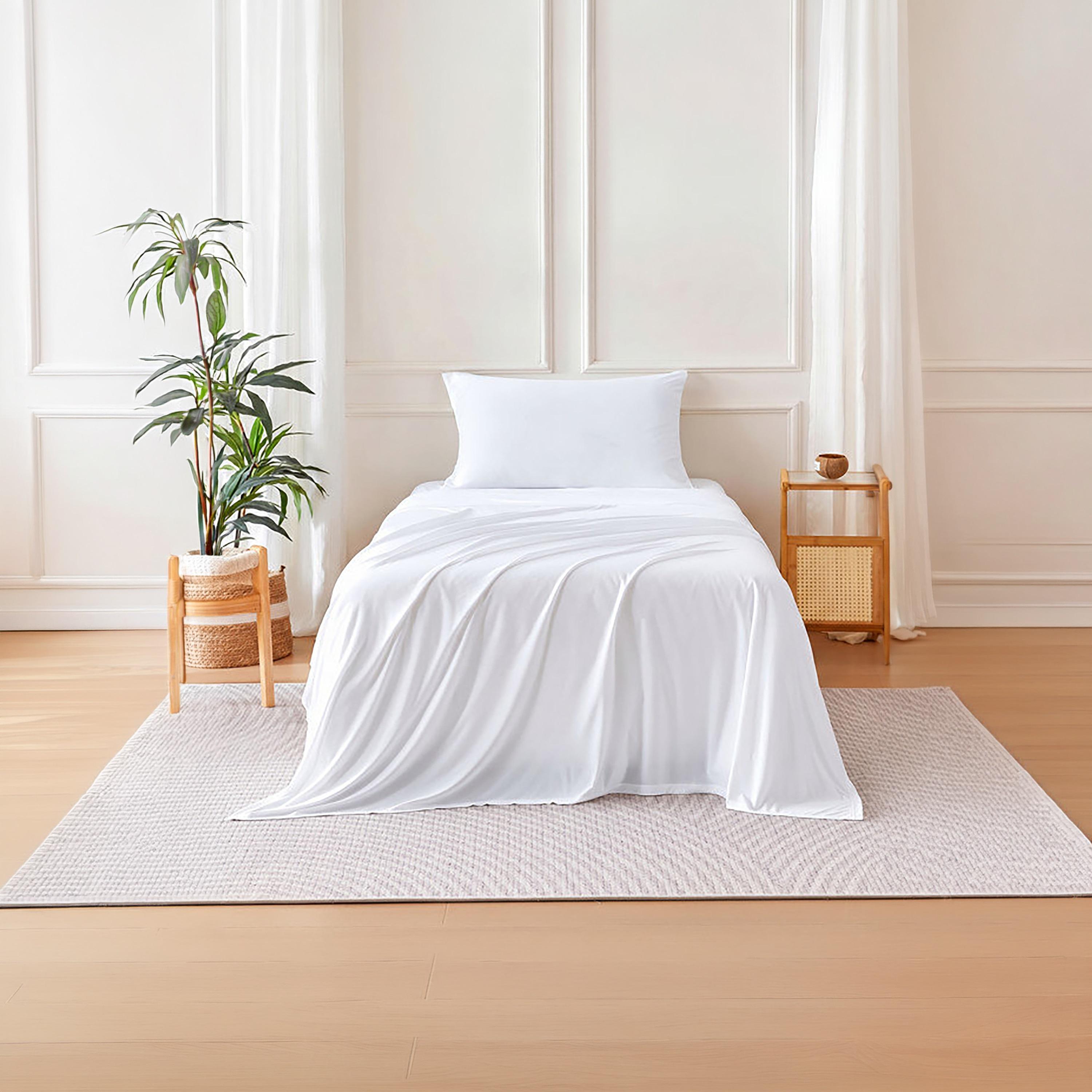 Donetella Modern Hypoallergenic Twin Fitted Sheet - 120X200Cm-household-bedding-sheetsandpillowcases-fittedsheets-image-1