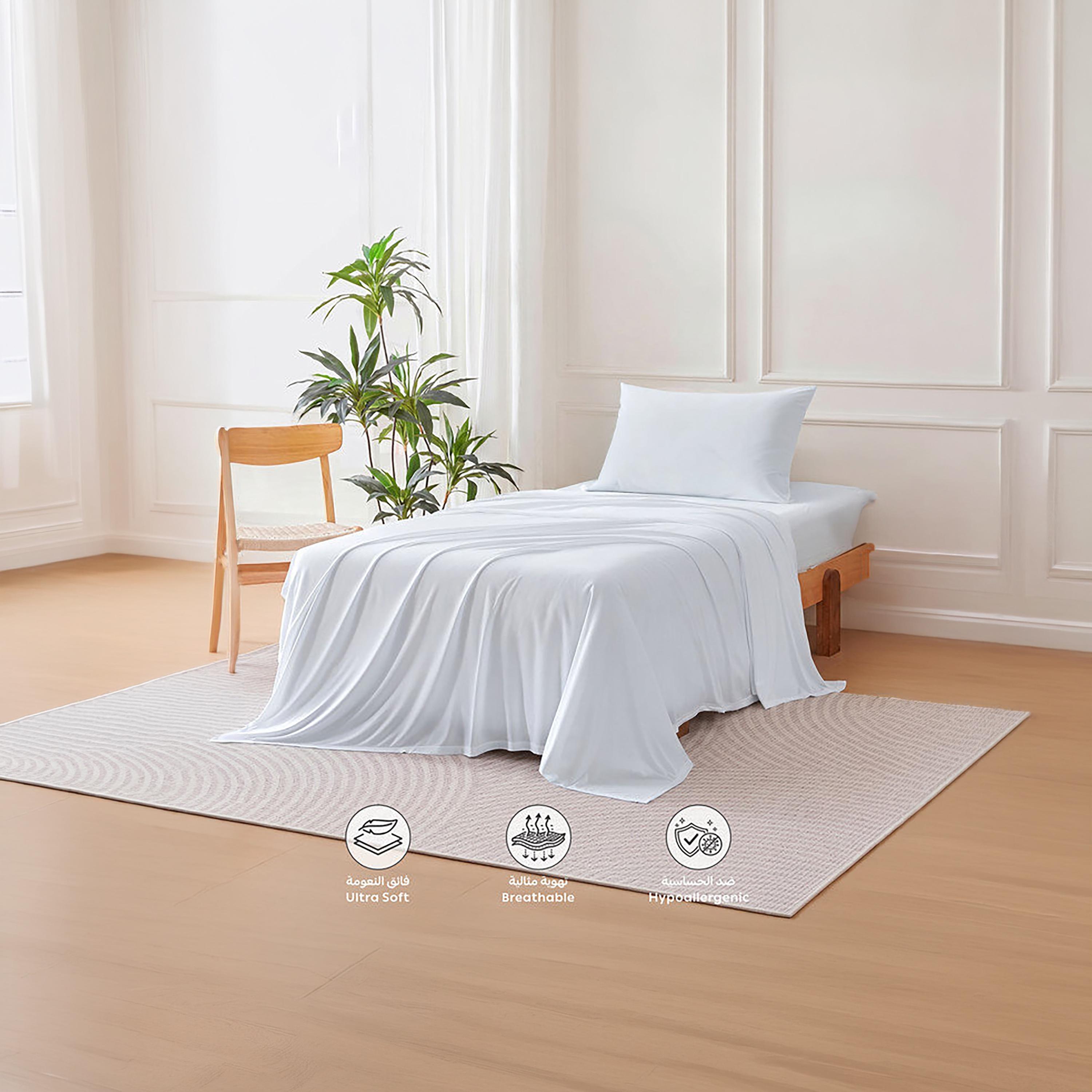 Donetella Modern Hypoallergenic Twin Fitted Sheet - 120X200Cm-household-bedding-sheetsandpillowcases-fittedsheets-image-2