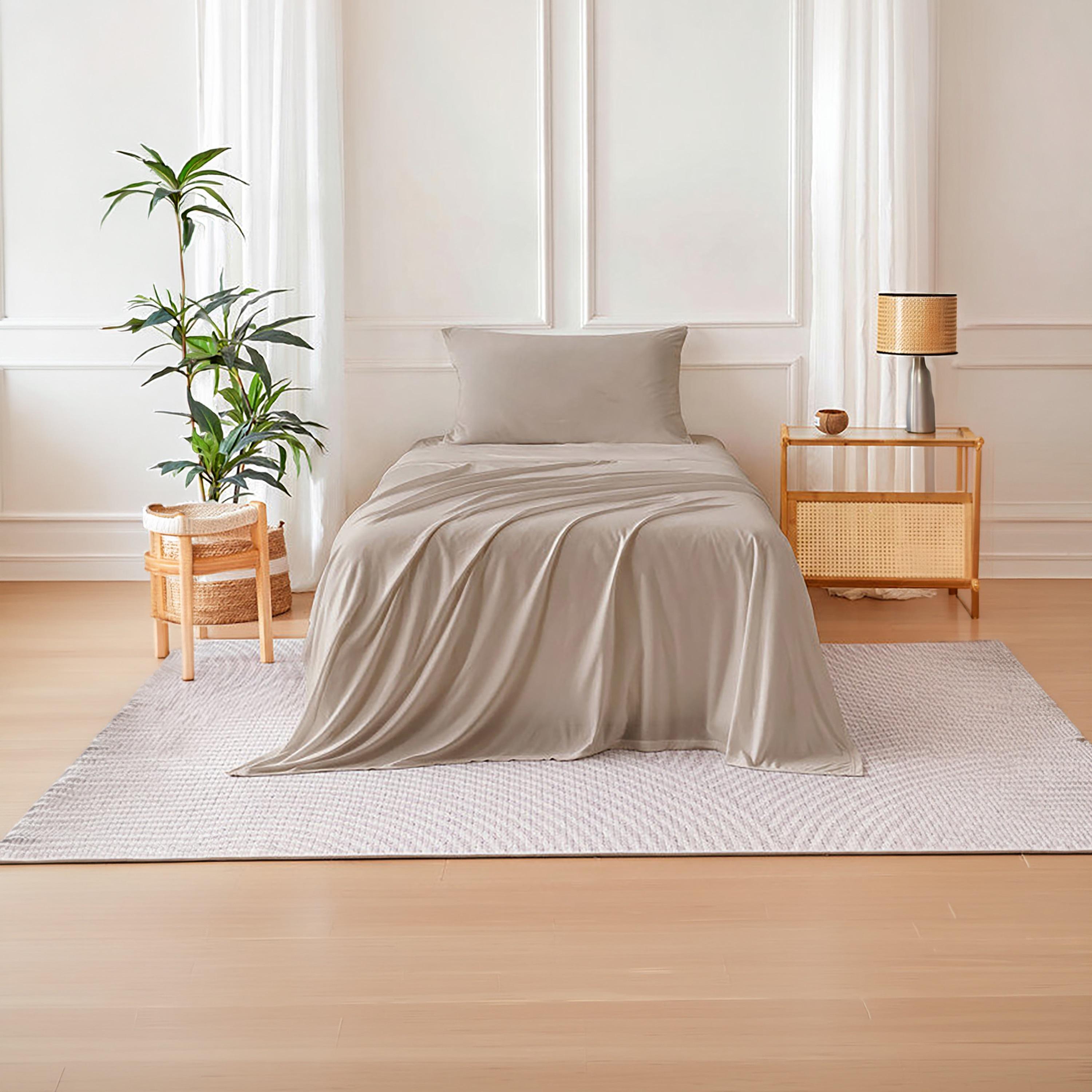 Donetella Modern Hypoallergenic Twin Fitted Sheet - 120X200Cm-household-bedding-sheetsandpillowcases-fittedsheets-image-1