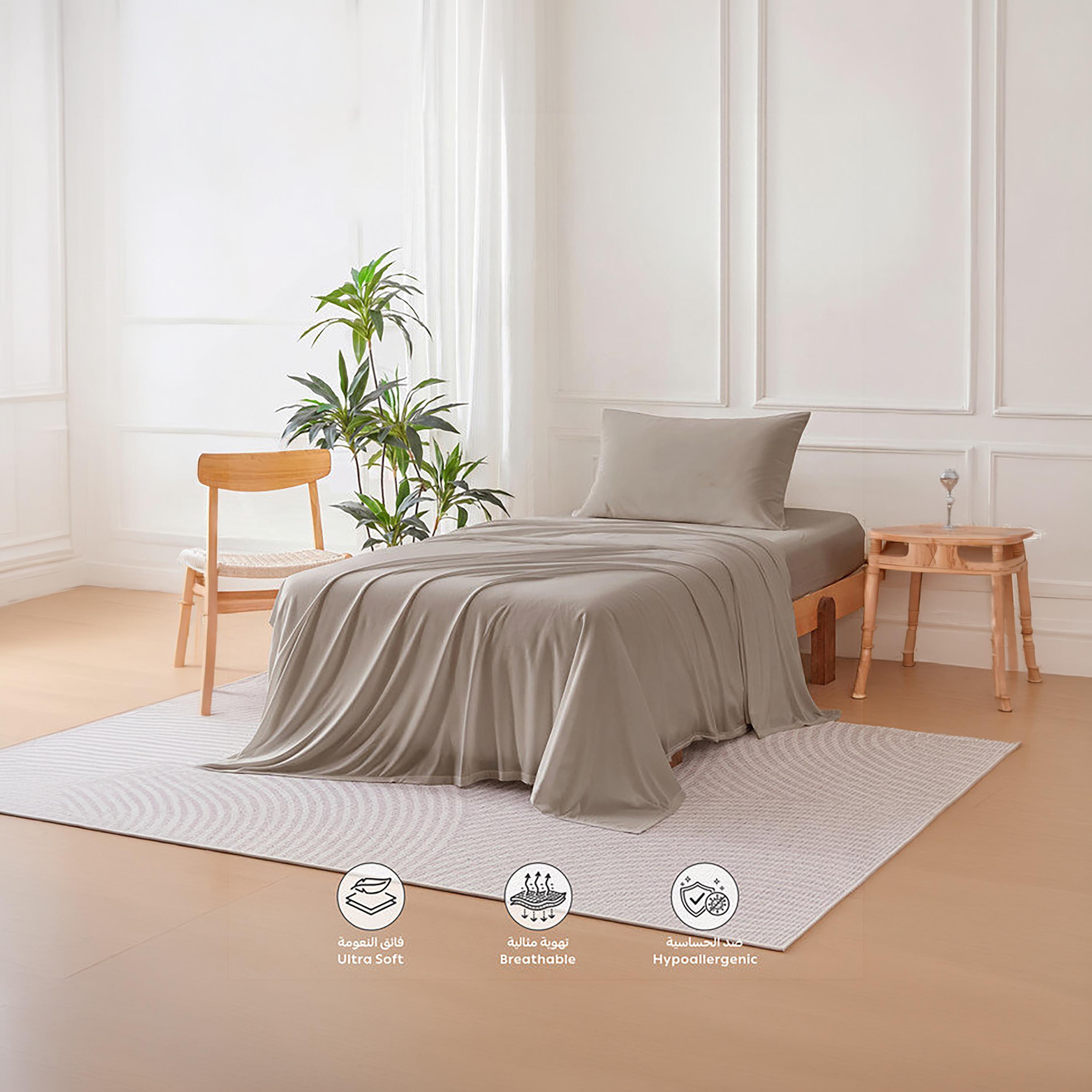 Donetella Modern Hypoallergenic Twin Fitted Sheet - 120X200Cm-household-bedding-sheetsandpillowcases-fittedsheets-image-2