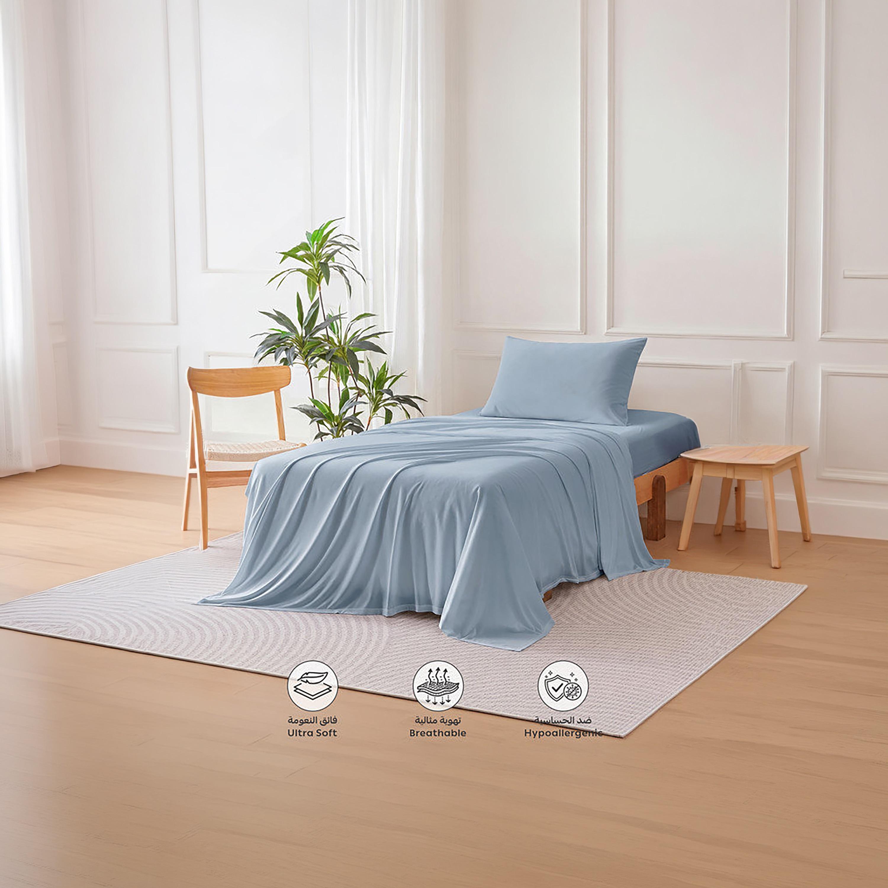 Donetella Modern Hypoallergenic Twin Fitted Sheet - 120X200Cm-household-bedding-sheetsandpillowcases-fittedsheets-image-2