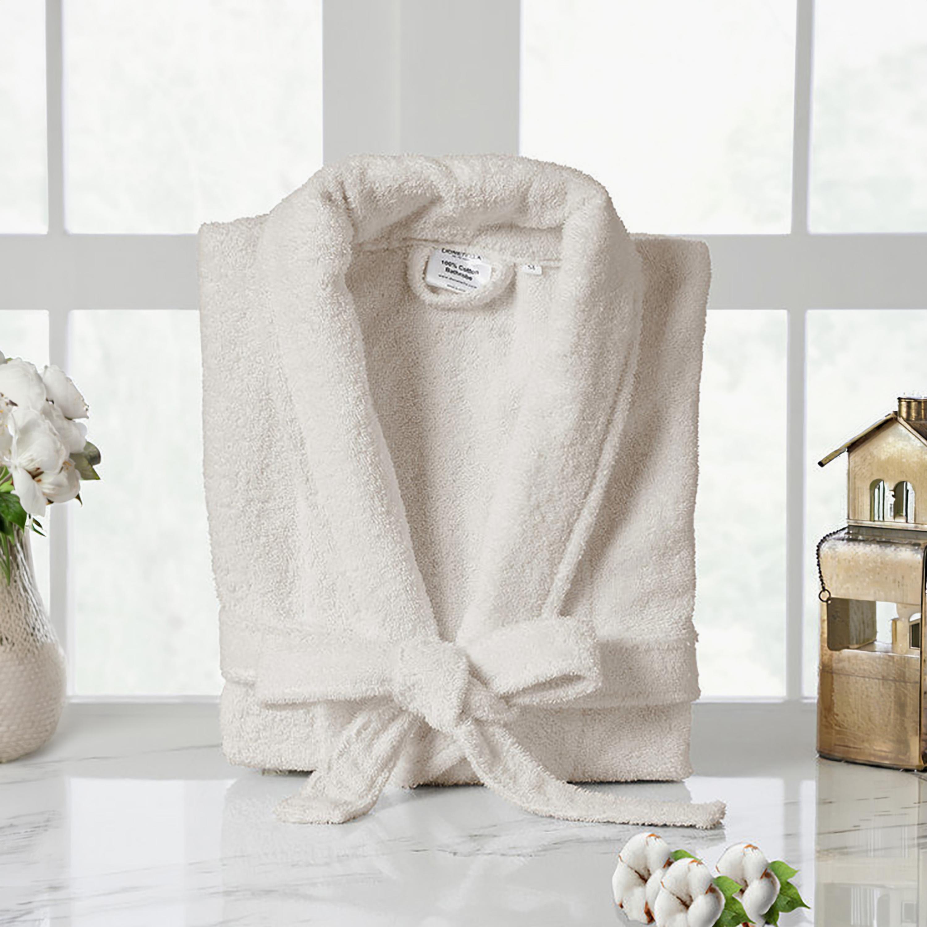 رداء حمام قطن للجنسين من دونيتيلا 400 جرام في المتر المربع - مقاس M-household-bathandlaundry-bathlinen-bathrobesandslippers-bathrobes-image-10