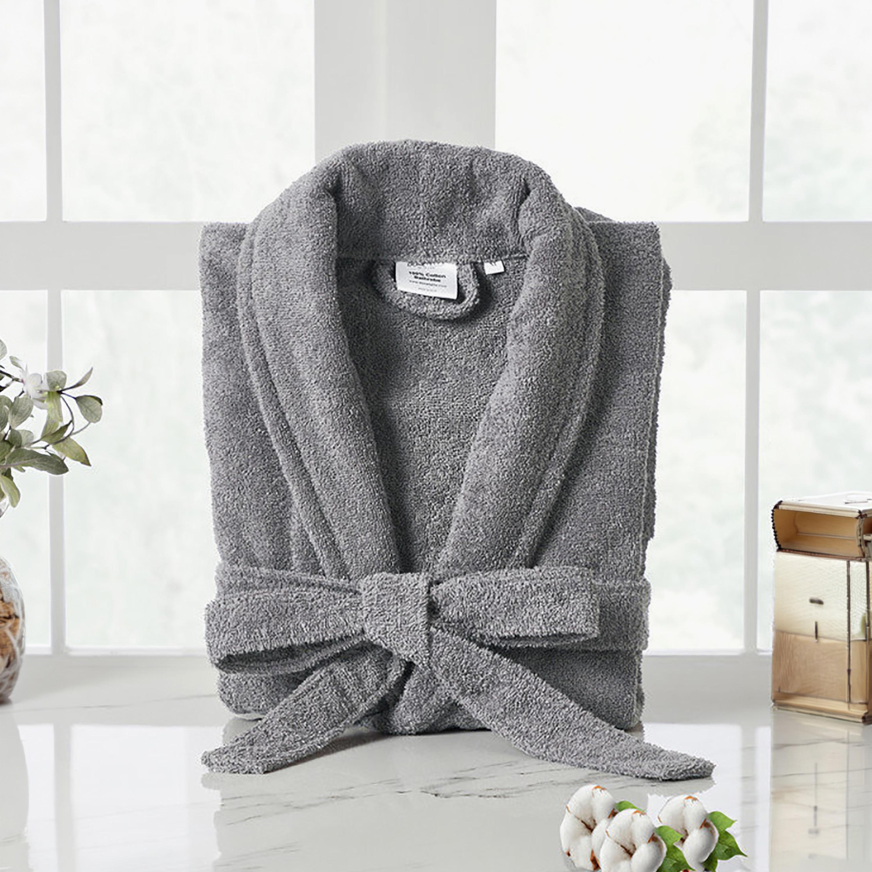 رداء حمام قطن للجنسين من دونيتيلا 400 جرام في المتر المربع - مقاس M-household-bathandlaundry-bathlinen-bathrobesandslippers-bathrobes-image-19