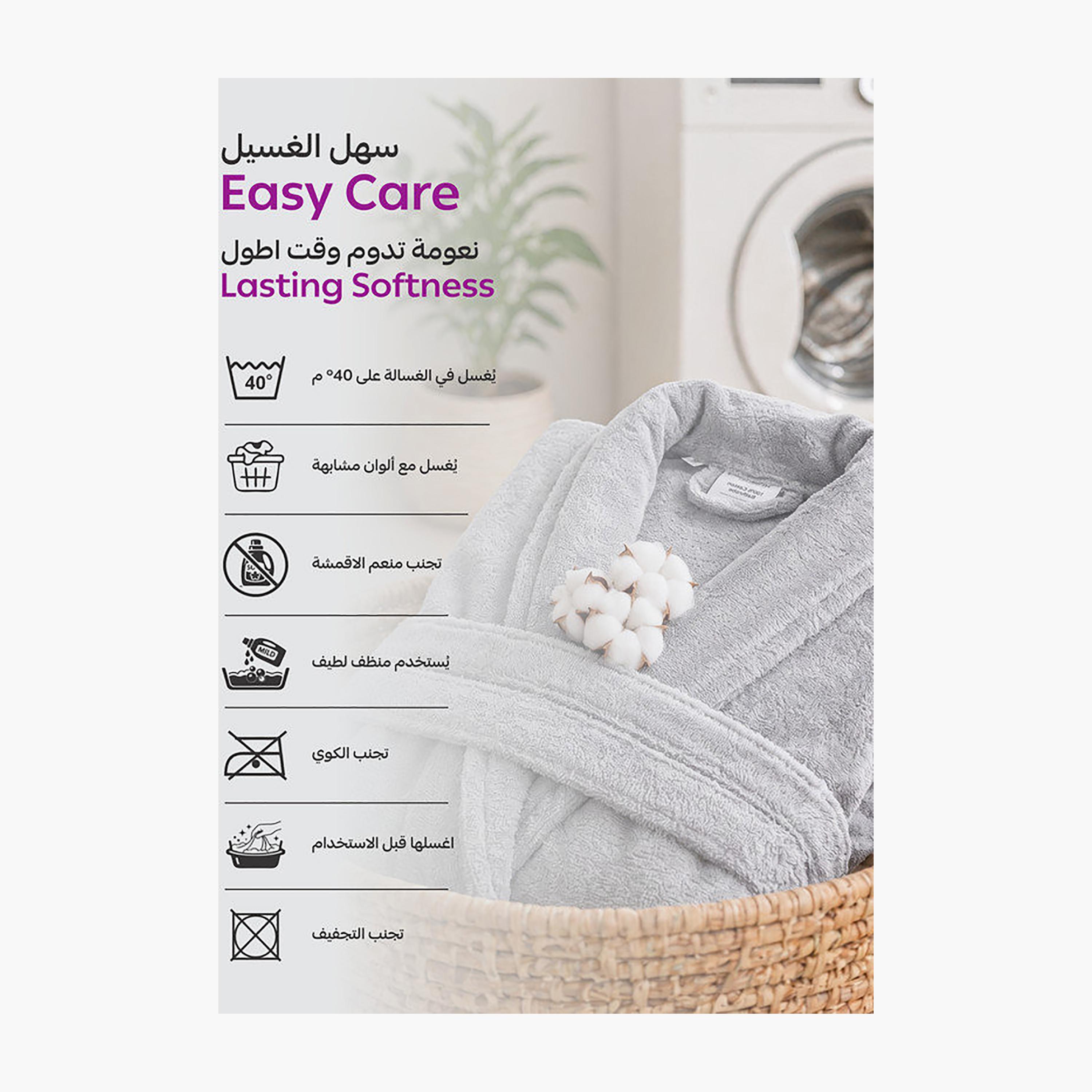 رداء حمام قطن للجنسين من دونيتيلا 400 جرام في المتر المربع - مقاس M-household-bathandlaundry-bathlinen-bathrobesandslippers-bathrobes-image-36