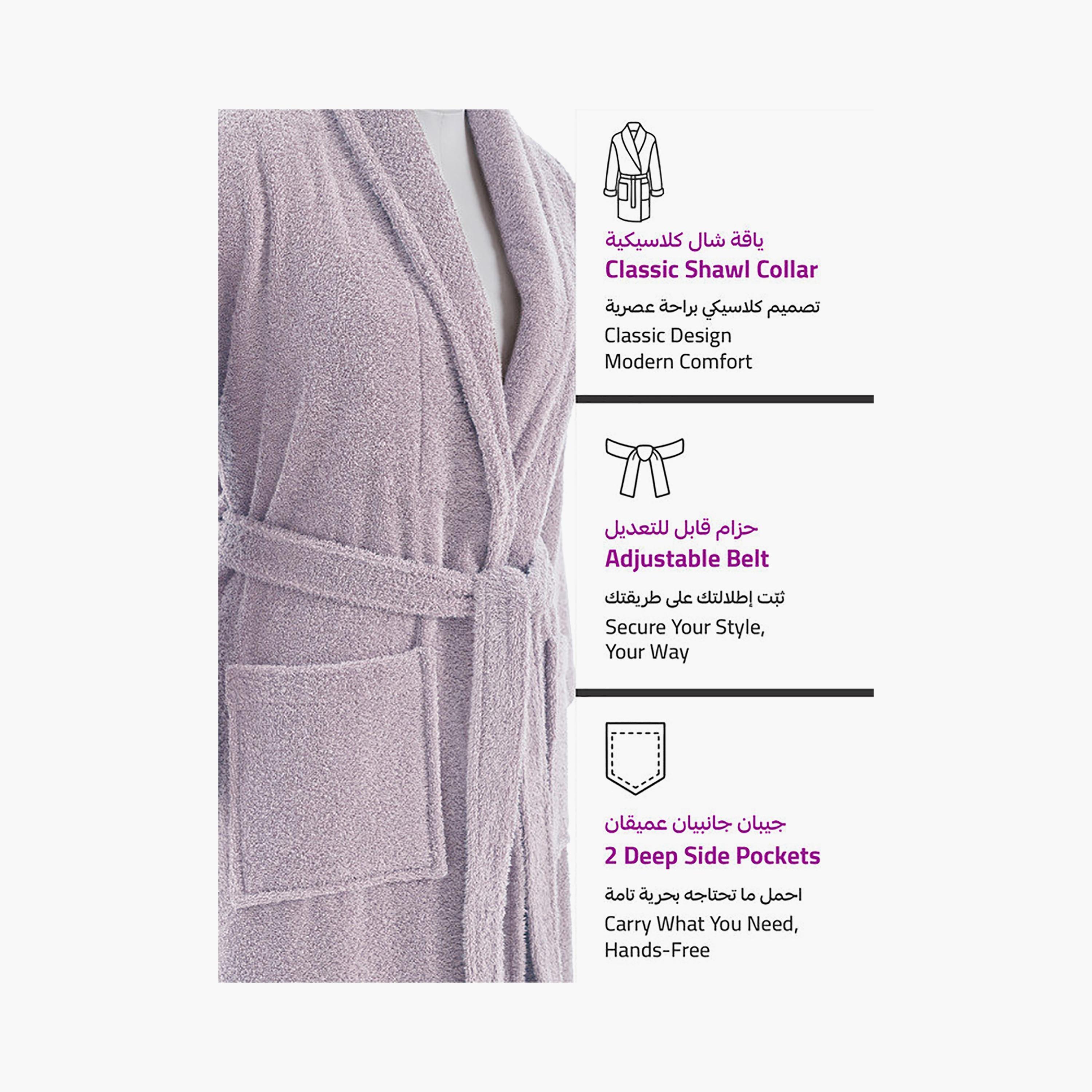 رداء حمام قطن للجنسين من دونيتيلا 400 جرام في المتر المربع - مقاس M-household-bathandlaundry-bathlinen-bathrobesandslippers-bathrobes-image-38