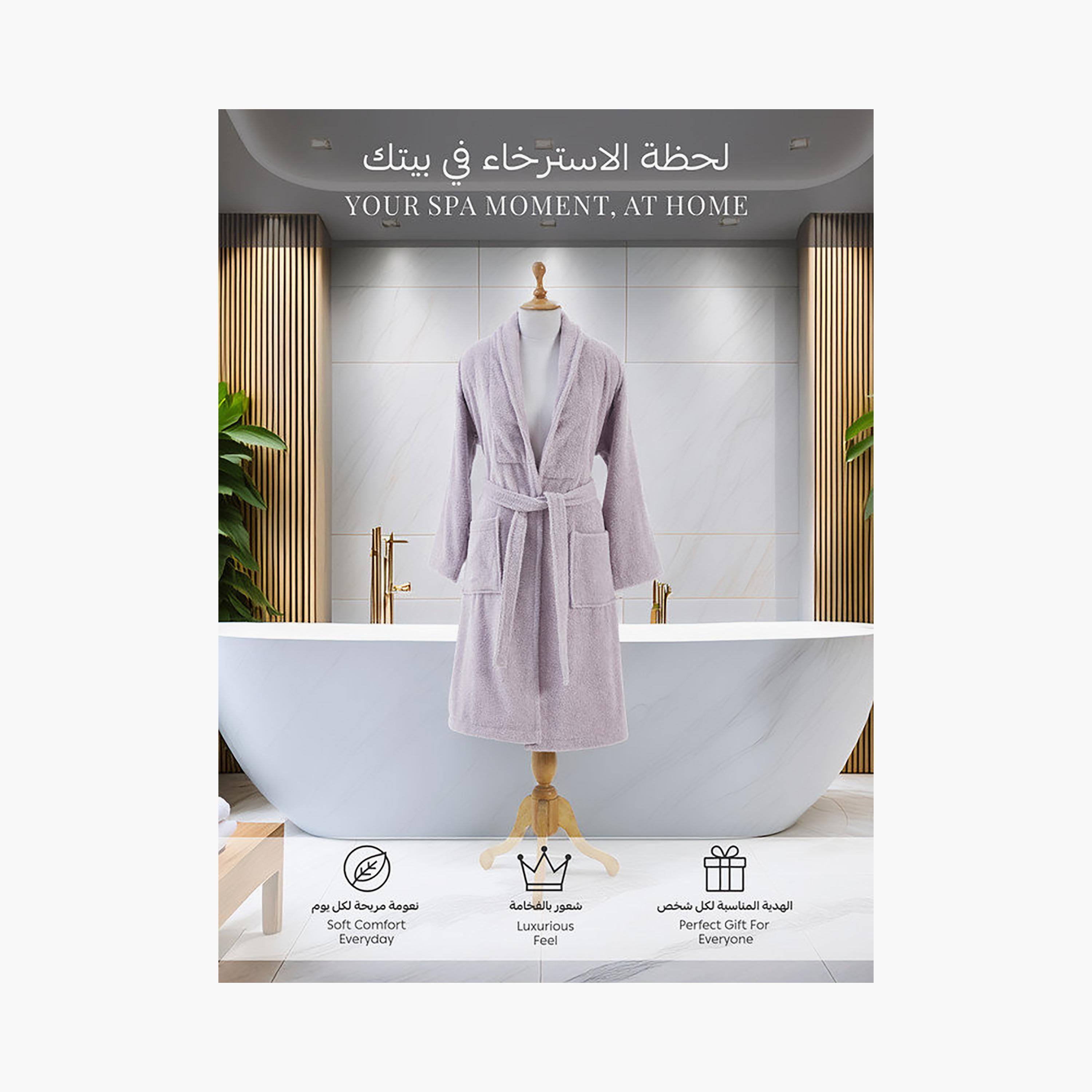 رداء حمام قطن للجنسين من دونيتيلا 400 جرام في المتر المربع - مقاس M-household-bathandlaundry-bathlinen-bathrobesandslippers-bathrobes-image-42