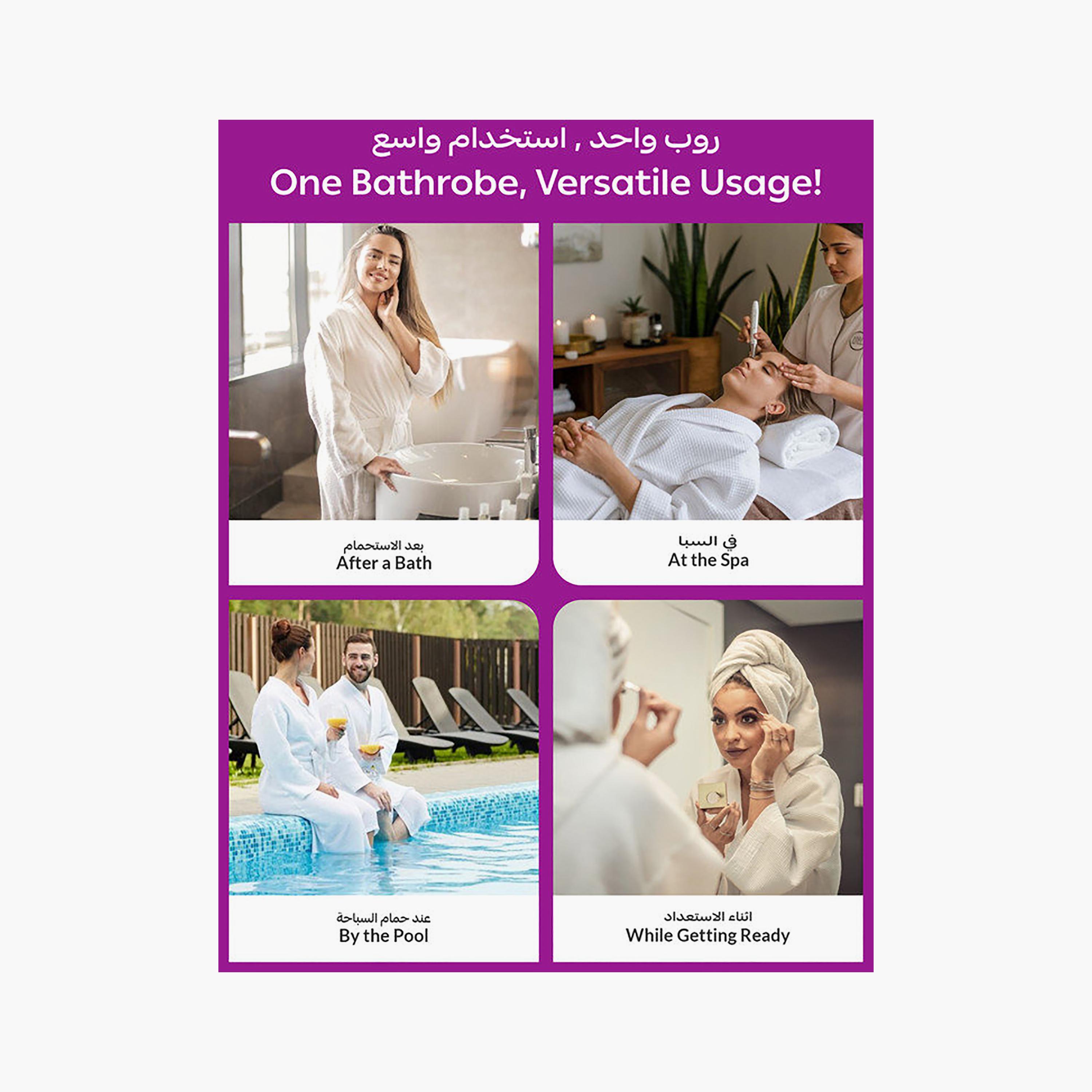 Donetella Unisex 400GSM Cotton Bathrobe- M Size-household-bathandlaundry-bathlinen-bathrobesandslippers-bathrobes-image-8