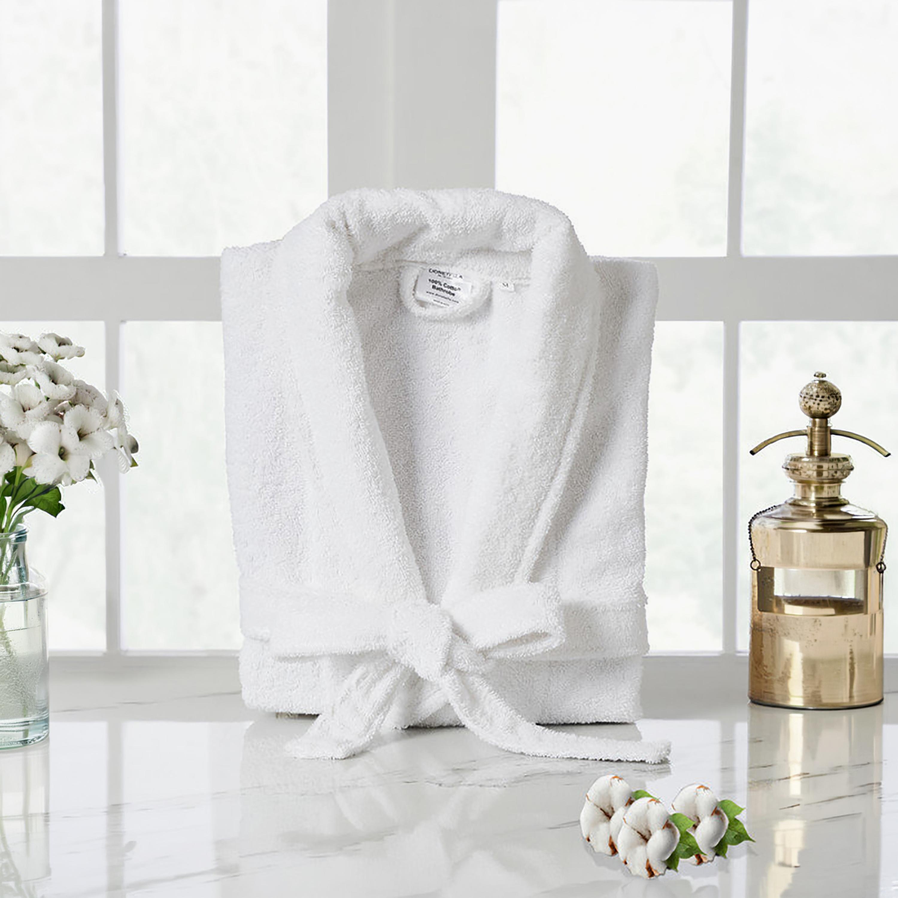 Donetella Unisex 400GSM Cotton Bathrobe- XL Size-household-bathandlaundry-bathlinen-bathrobesandslippers-bathrobes-image-1
