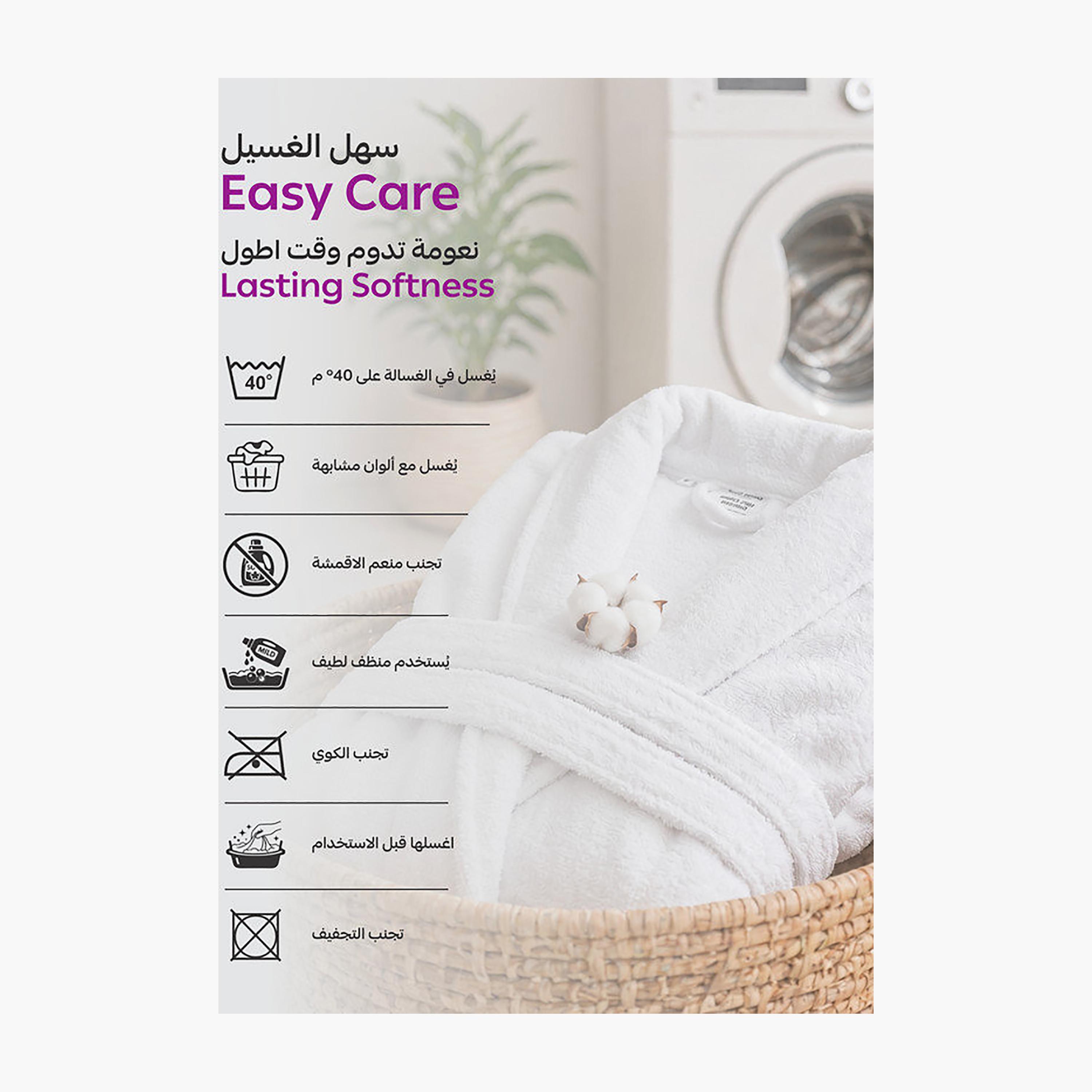 Donetella Unisex 400GSM Cotton Bathrobe- XL Size-household-bathandlaundry-bathlinen-bathrobesandslippers-bathrobes-image-9