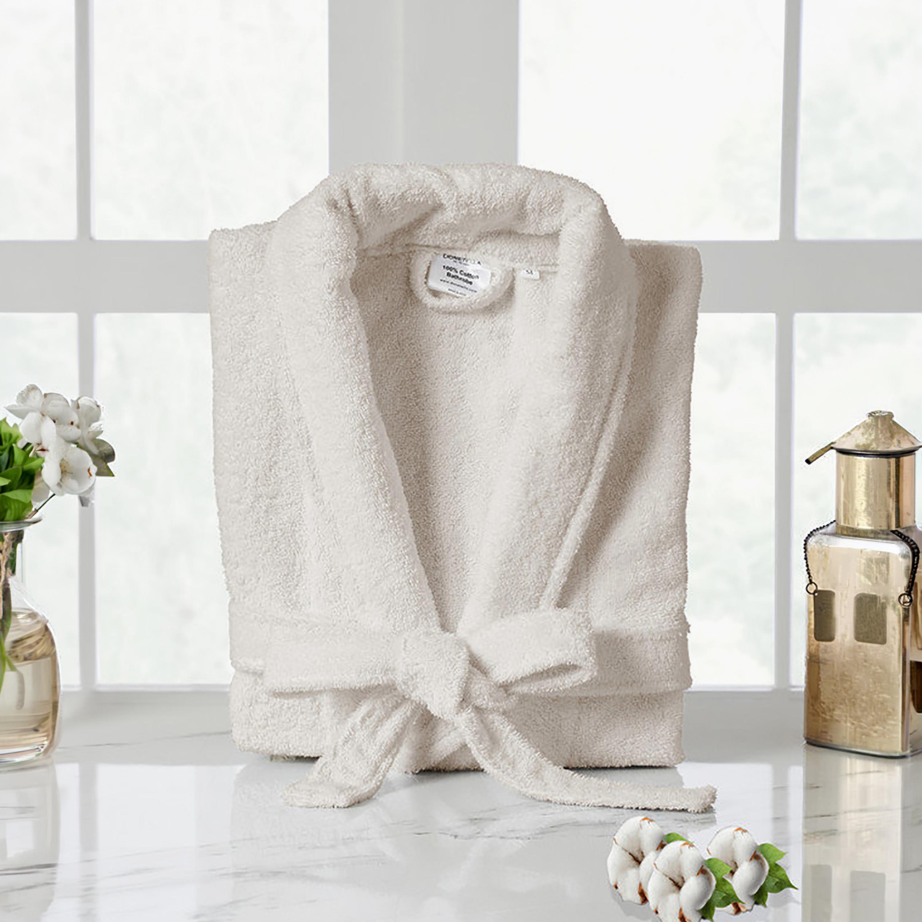 Donetella Unisex 400GSM Cotton Bathrobe- XL Size-household-bathandlaundry-bathlinen-bathrobesandslippers-bathrobes-image-10