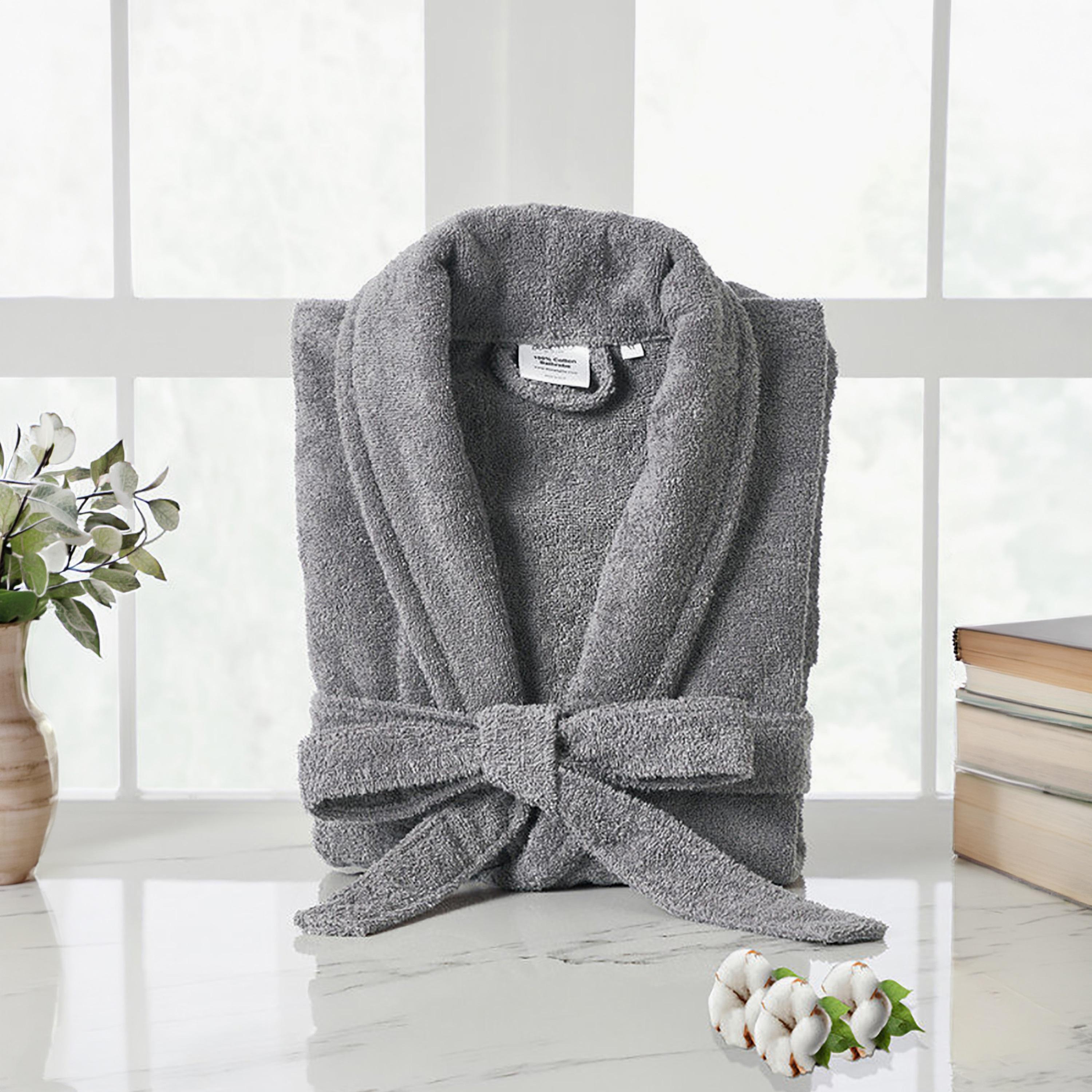 Donetella Unisex 400GSM Cotton Bathrobe- XL Size-household-bathandlaundry-bathlinen-bathrobesandslippers-bathrobes-image-19