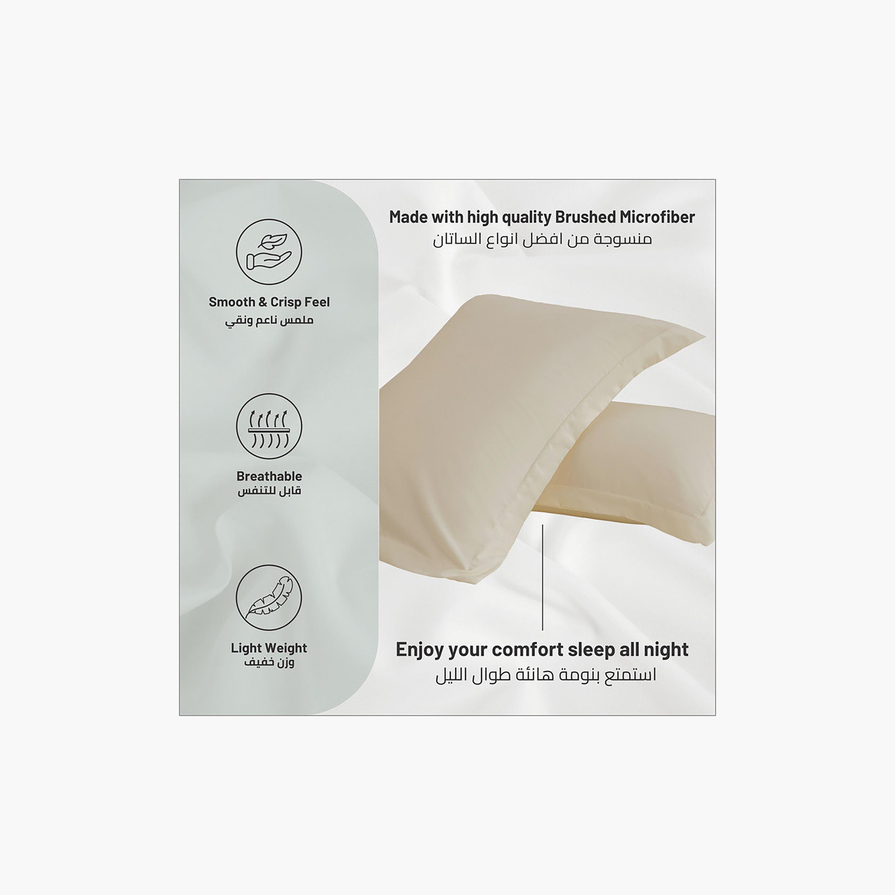 Donetella  2 Piece Microfiber Pillowcase Set - 50X75cms-household-bedding-sheetsandpillowcases-pillowcases-image-6