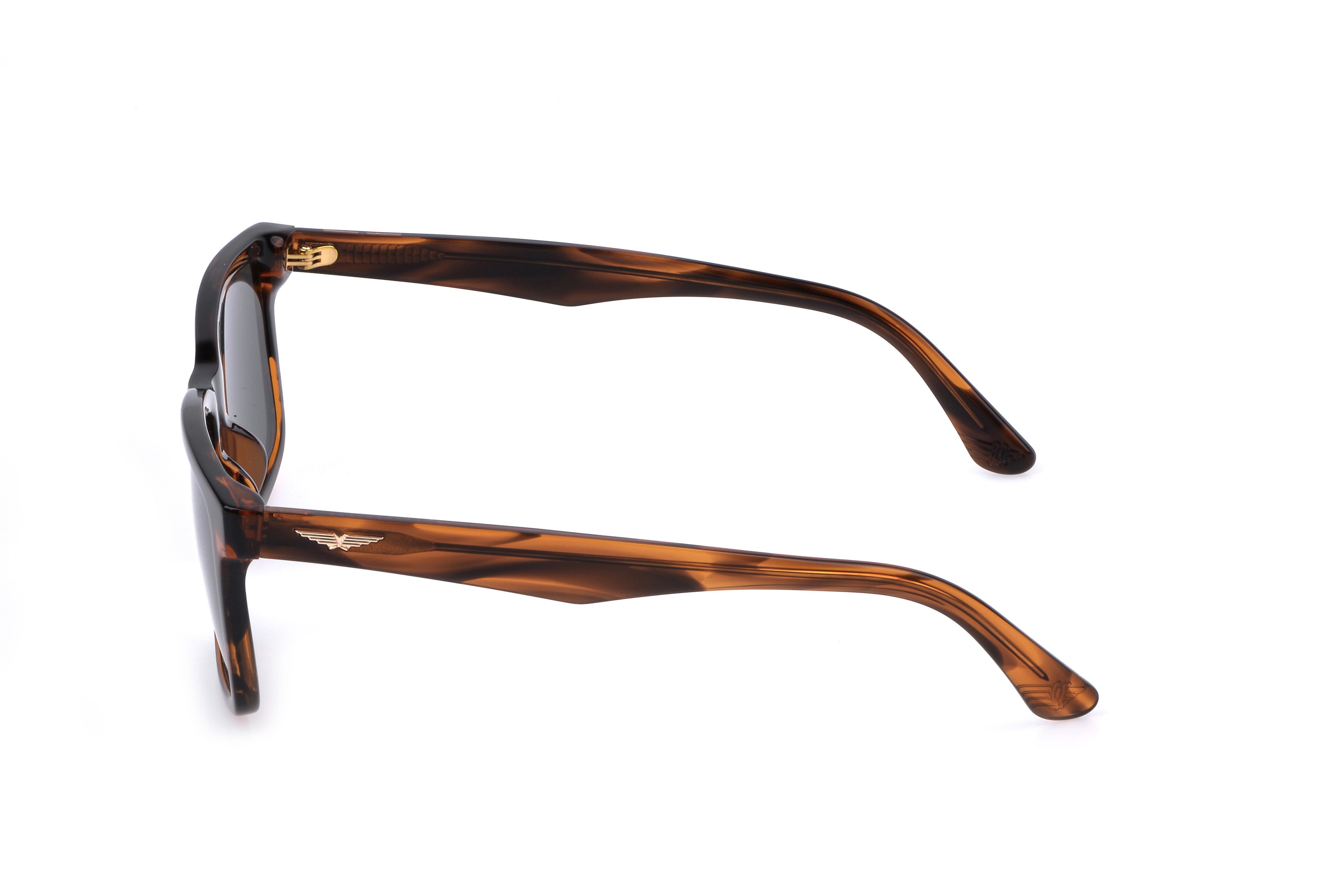 Police Men  Sunglasses Shiny Striped Brown Mirror Lens - Splp21M570836-men-watchesandjewellery-watches-image-3