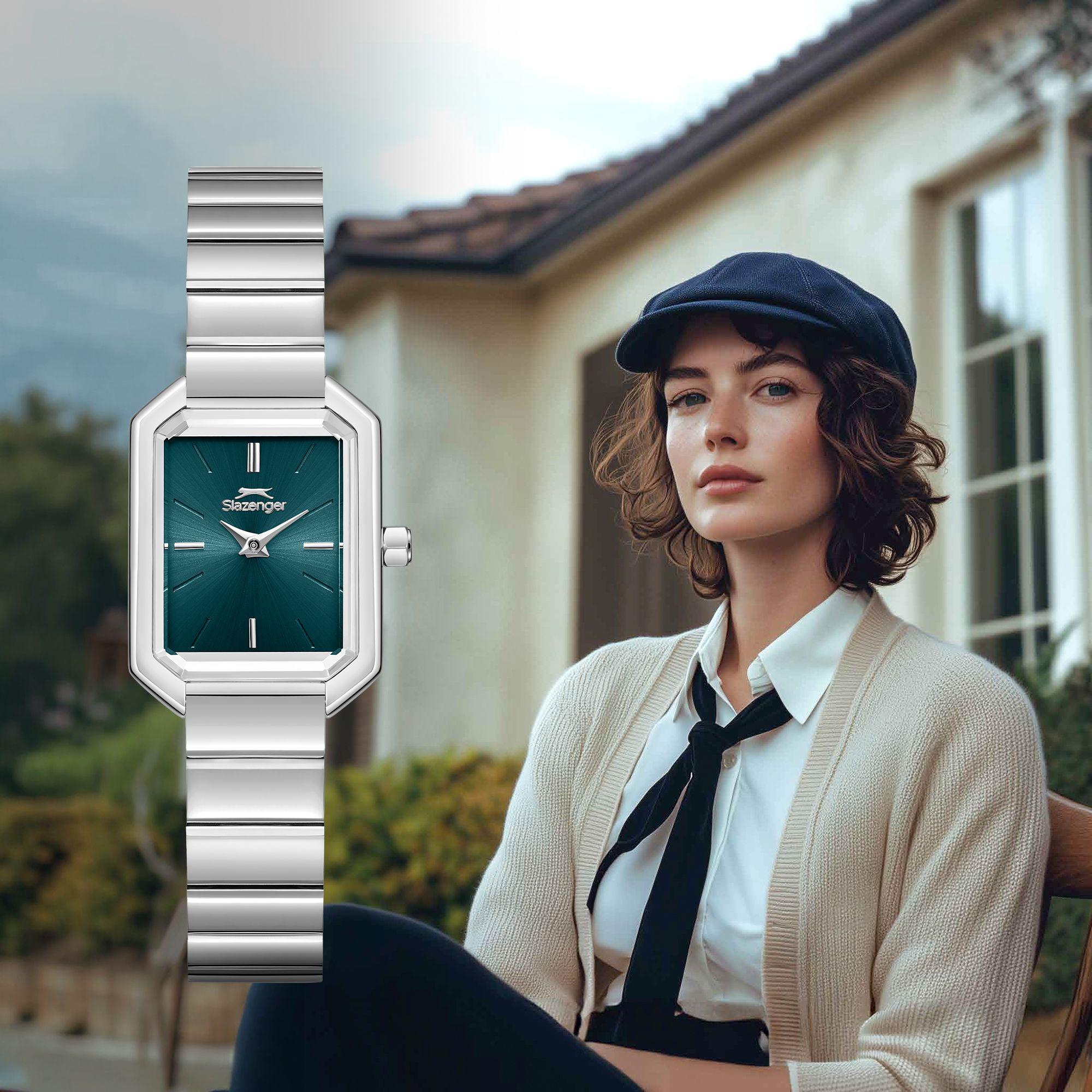 Slazenger Women's Analog Dark Green Dial Watch | SL.9.2621.3.370-women-watchesandjewellery-watches-image-2