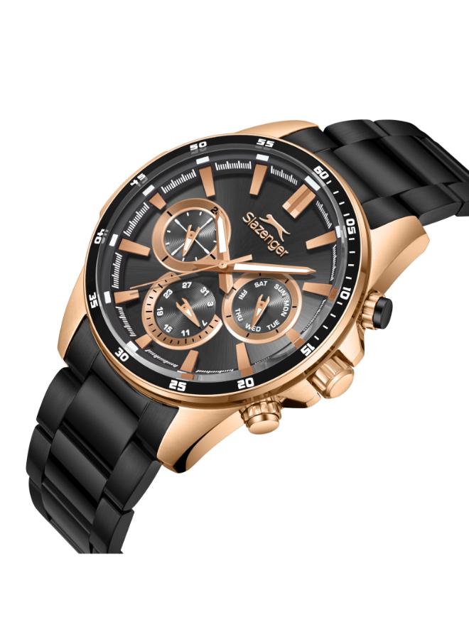 ساعة سلازنجر الرجالية متعددة الوظائف ذات مينا أسود | SL.9.2456.2.05-men-watchesandjewellery-watches-image-2