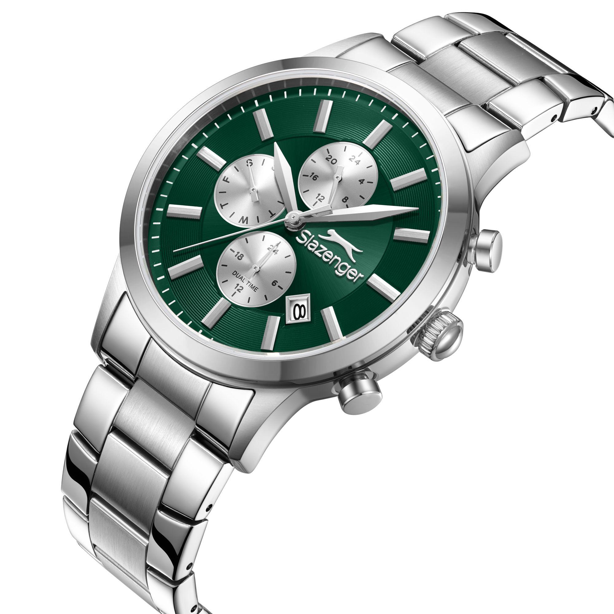 Slazenger Men's Multifunction Dark Green Dial Watch | SL.9.2264.2.06-men-watchesandjewellery-watches-image-3