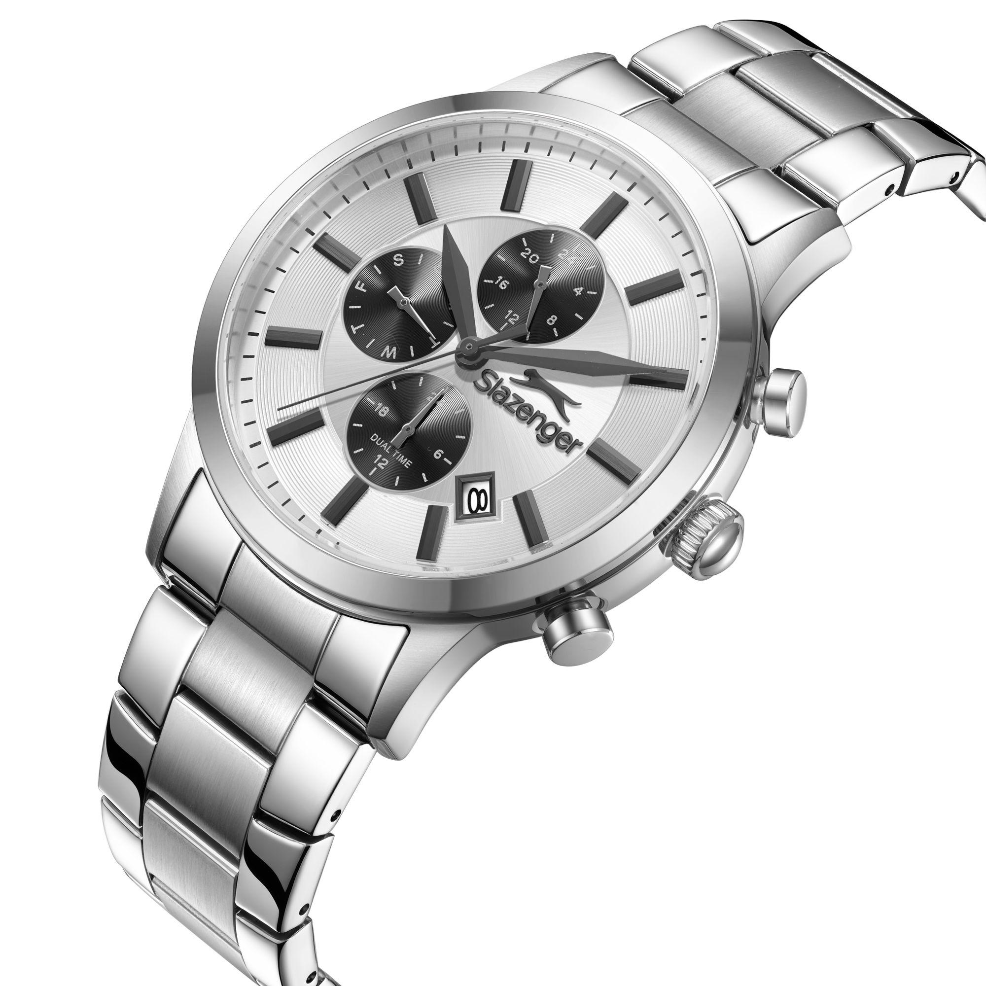 ساعة سلازنجر الرجالية متعددة الوظائف بمينا فضي | SL.9.2264.2.07-men-watchesandjewellery-watches-image-3