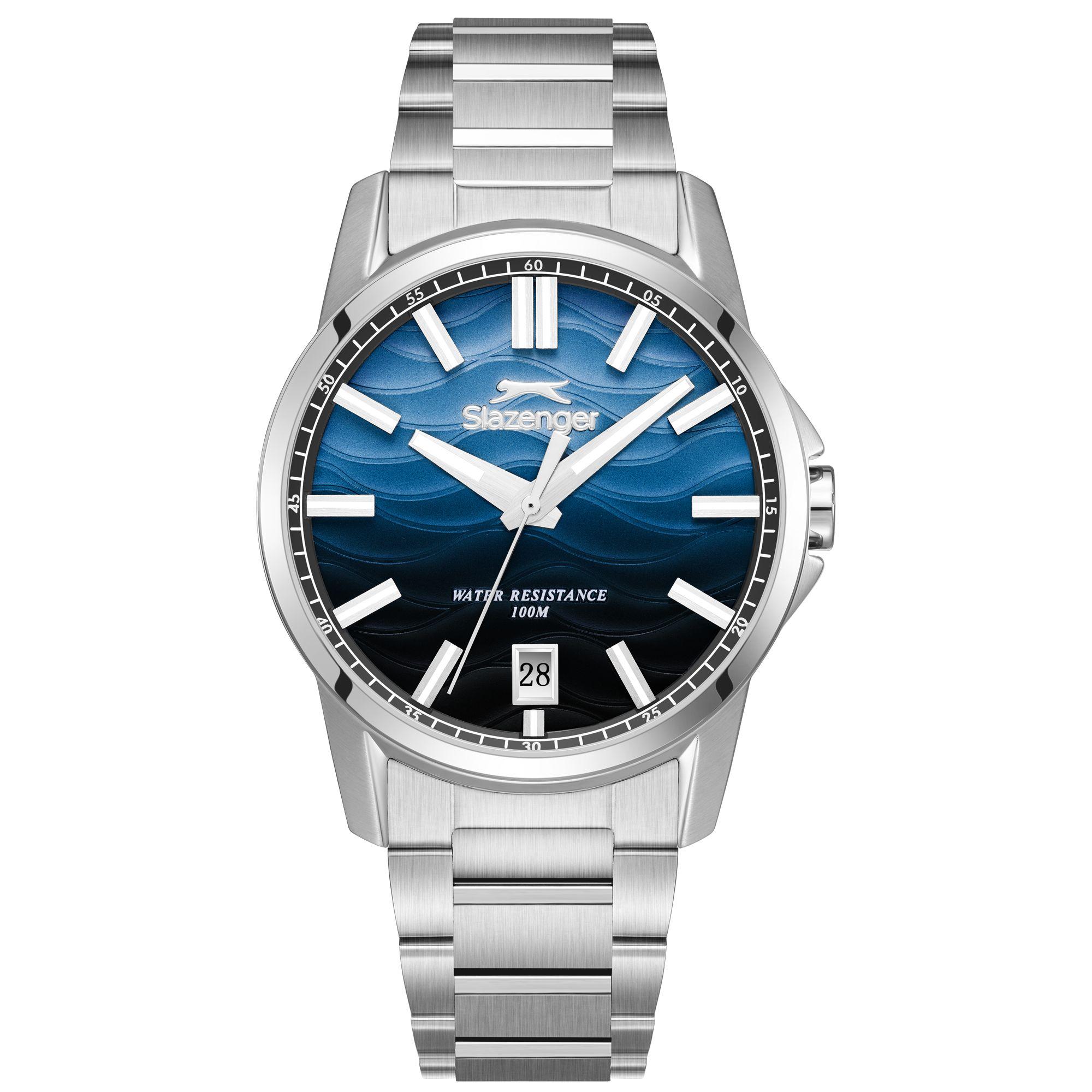 ساعة سلازنجر رجالية تناظرية بمينا أخضر داكن | SL.9.2623.1.310-men-watchesandjewellery-watches-image-1