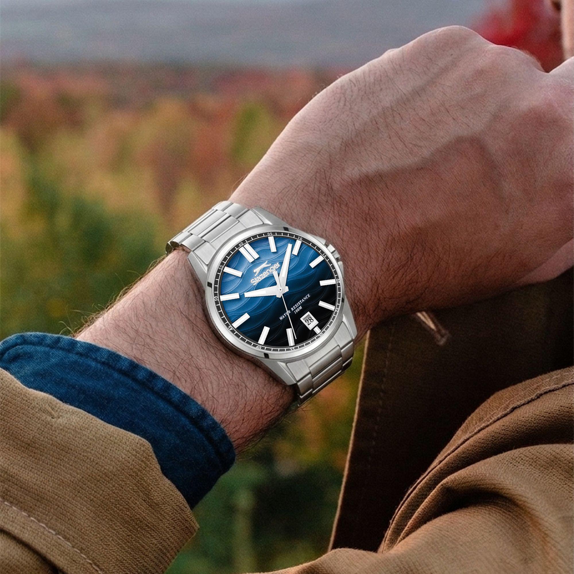 ساعة سلازنجر رجالية تناظرية بمينا أخضر داكن | SL.9.2623.1.310-men-watchesandjewellery-watches-image-5