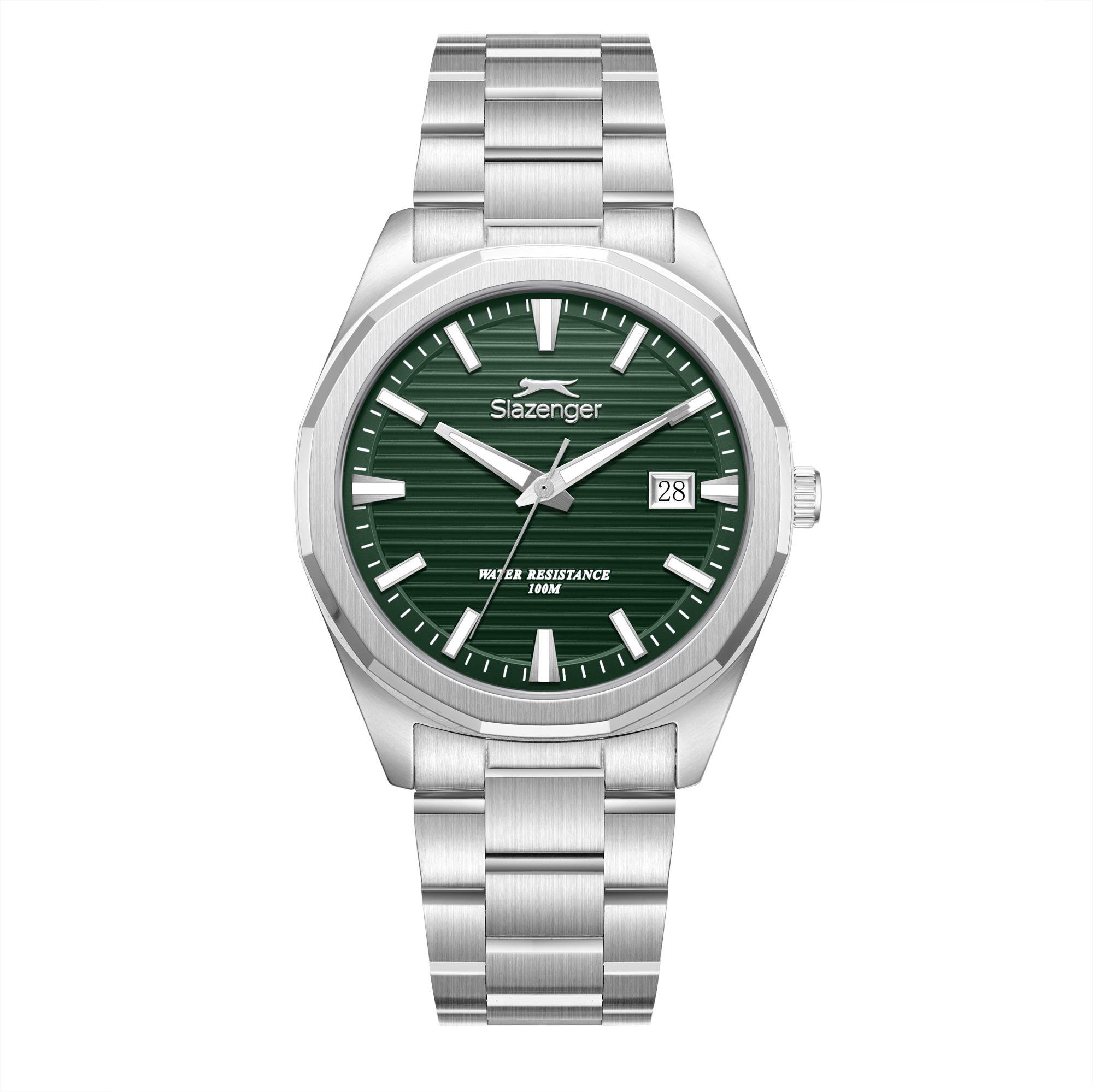 ساعة سلازنجر رجالية تناظرية بمينا أخضر داكن | SL.9.2638.1.370-men-watchesandjewellery-watches-image-1