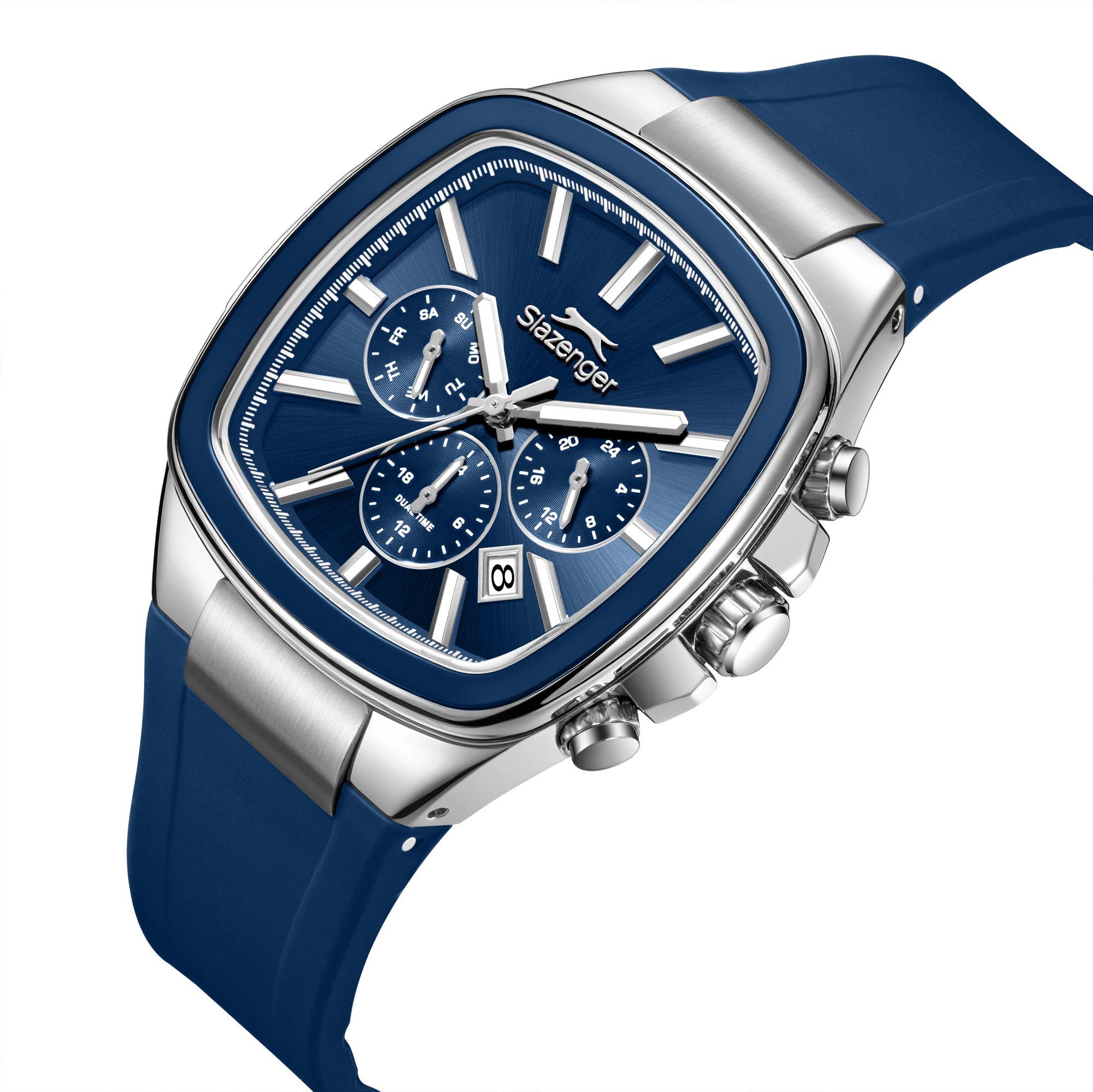 ساعة سلازنجر الرجالية متعددة الوظائف بمينا أزرق داكن | SL.9.2643.2.397-men-watchesandjewellery-watches-image-3