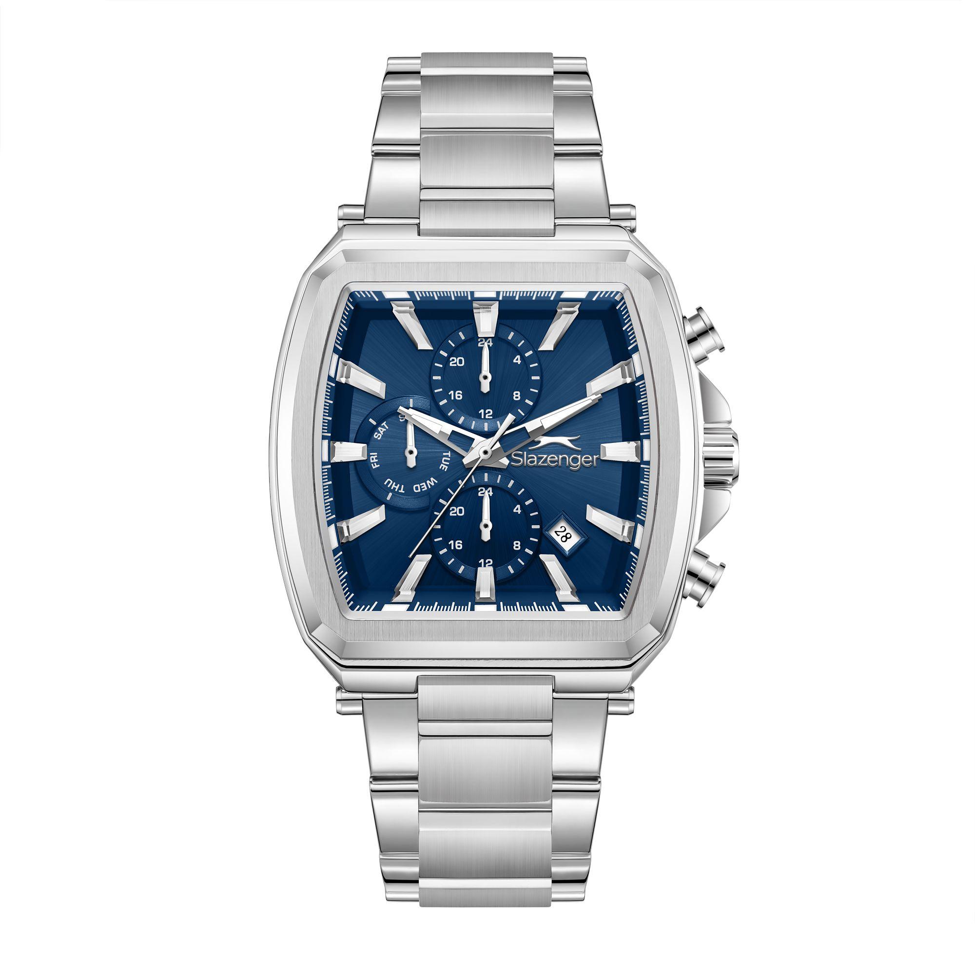 ساعة سلازنجر الرجالية متعددة الوظائف بمينا أزرق داكن | SL.9.2650.2.390-men-watchesandjewellery-watches-image-1
