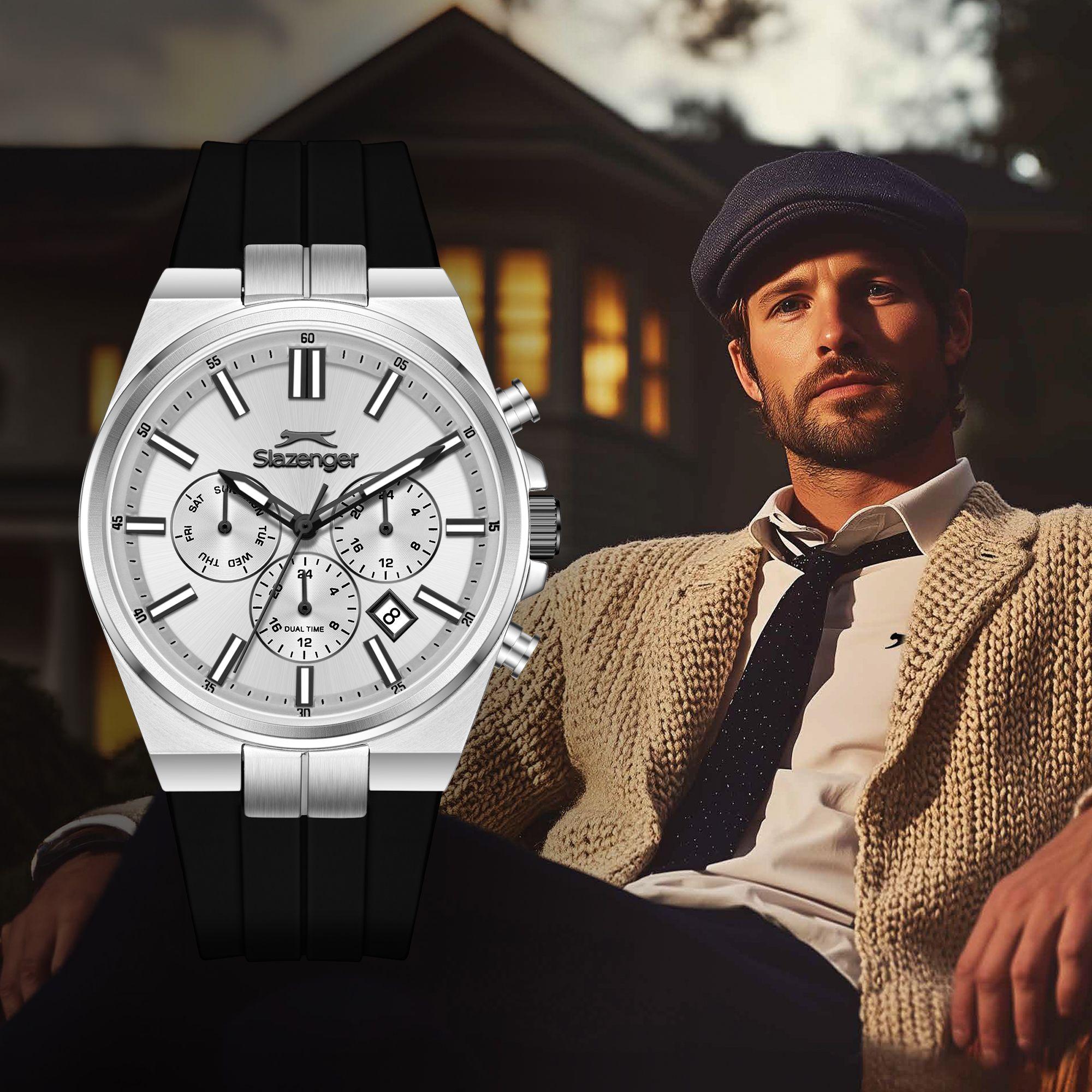 Slazenger Men's Multifunction Silver Dial Watch | SL.9.2651.2.331-men-watchesandjewellery-watches-image-2
