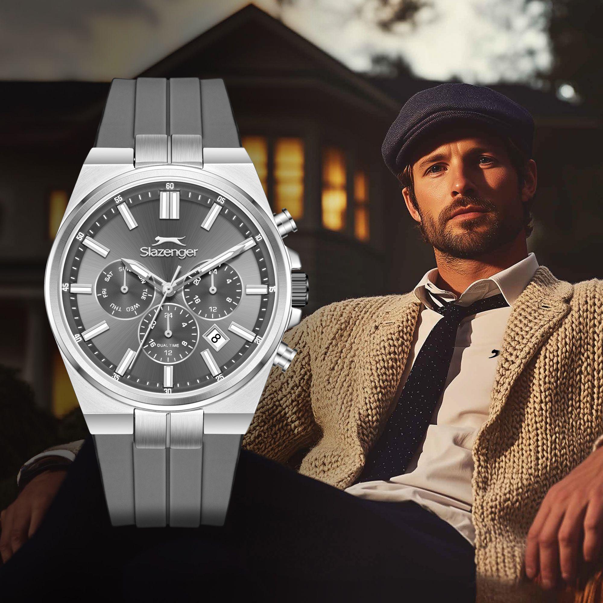 ساعة سلازنجر الرجالية متعددة الوظائف بمينا أزرق داكن | SL.9.2651.2.396-men-watchesandjewellery-watches-image-2