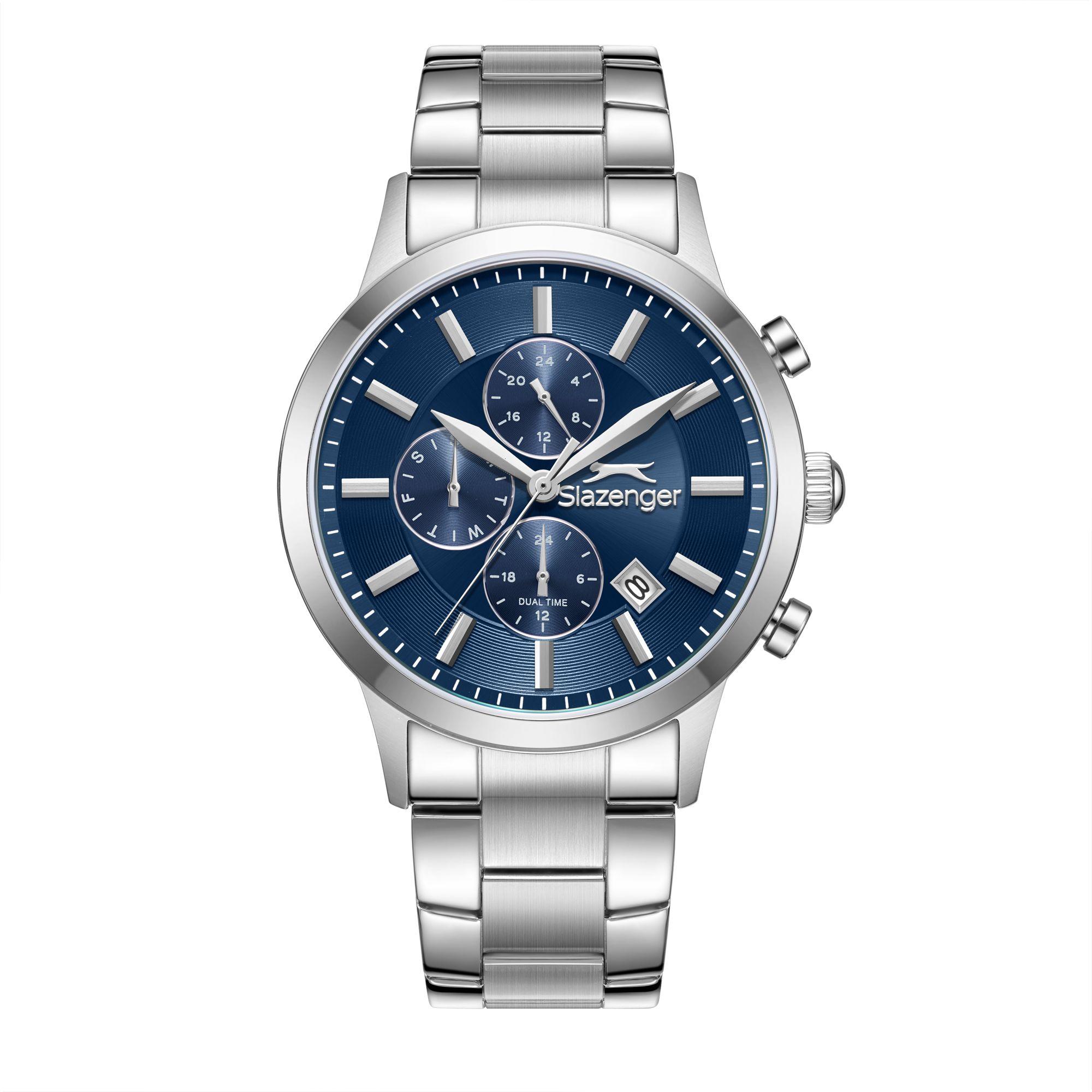 ساعة سلازنجر الرجالية متعددة الوظائف بمينا أزرق داكن | SL.9.2264.2.09-men-watchesandjewellery-watches-image-1